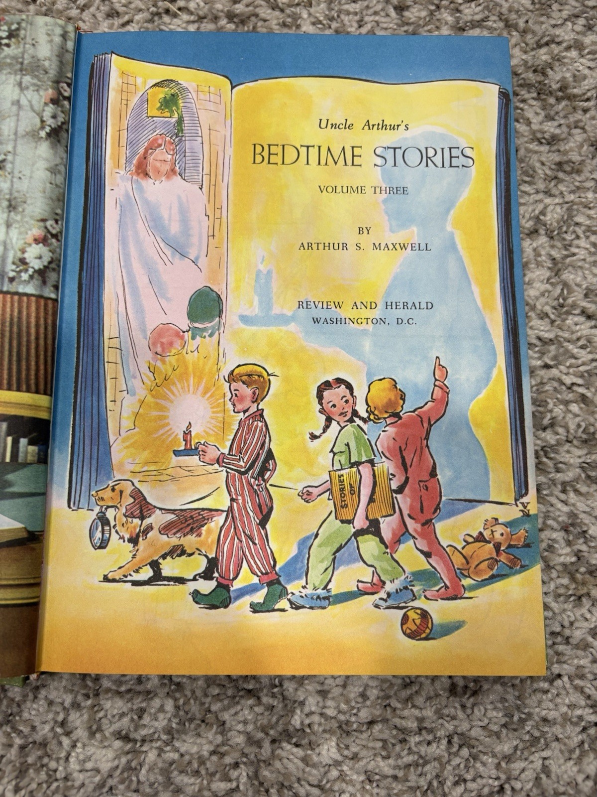 Uncle Arthur’s Bedtime Stories Volume 3 Childrens Reading Vintage 1964 Hardcover