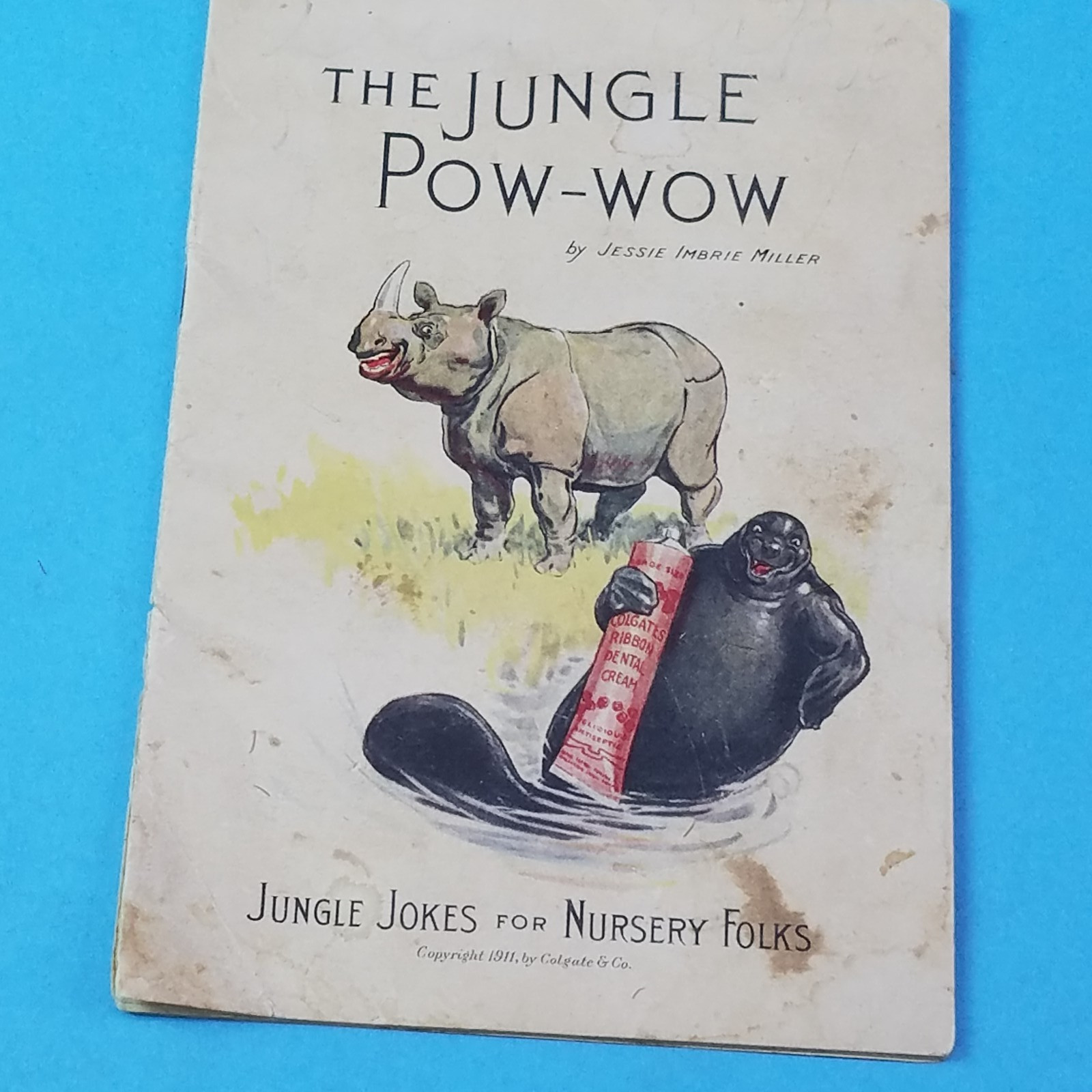 The Jungle Pow-Wow 1911 Jessie Marie Muller Nursery Jokes Softcover Booklet