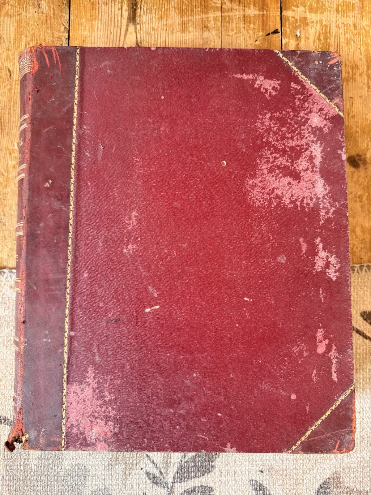 Antique Equestrian Reference Book Modern Practical Farriery Victorian Leather