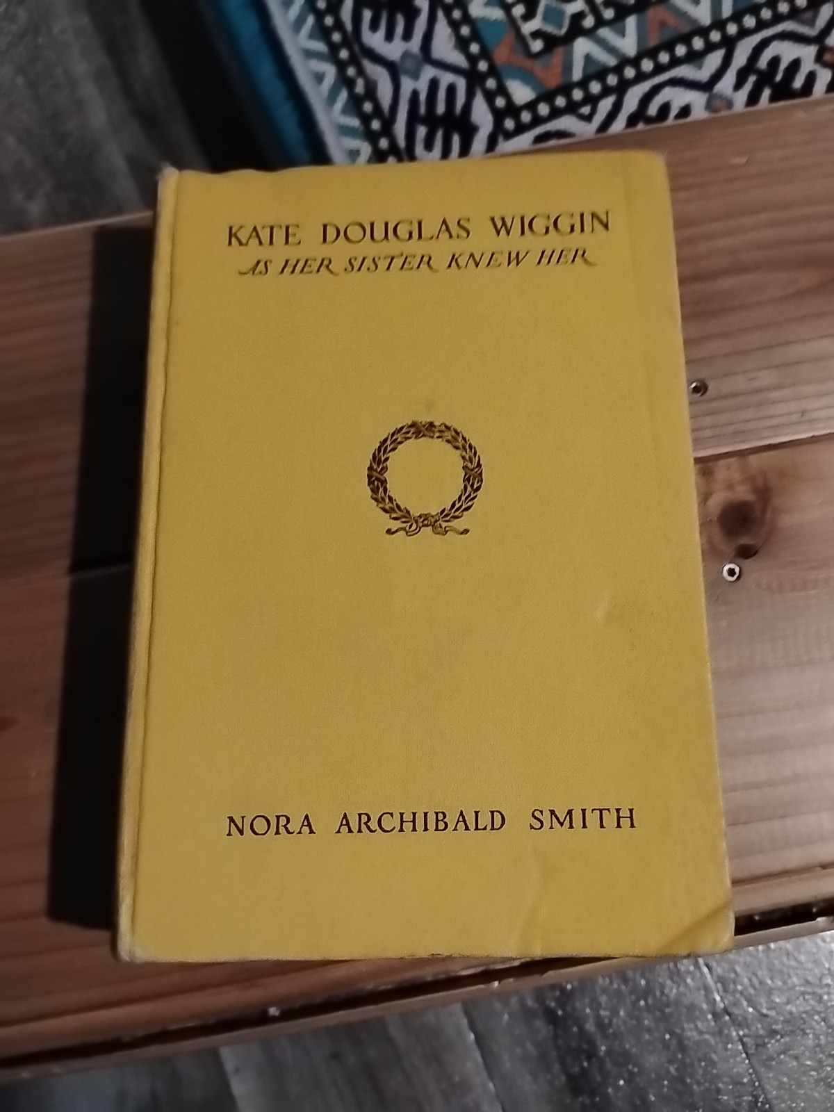 KATE DOUGLAS WIGGIN by NORA ARCHIBALD SMITH Houghton Mifflin 1925 HC