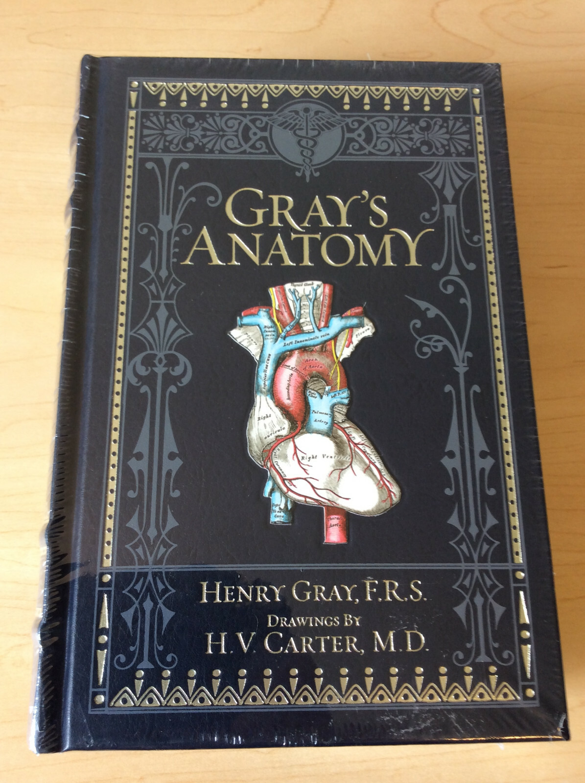 Gray’s Anatomy by Henry Gray, F.R.S. drawings by H.V. Carter, M.D. leather-bound