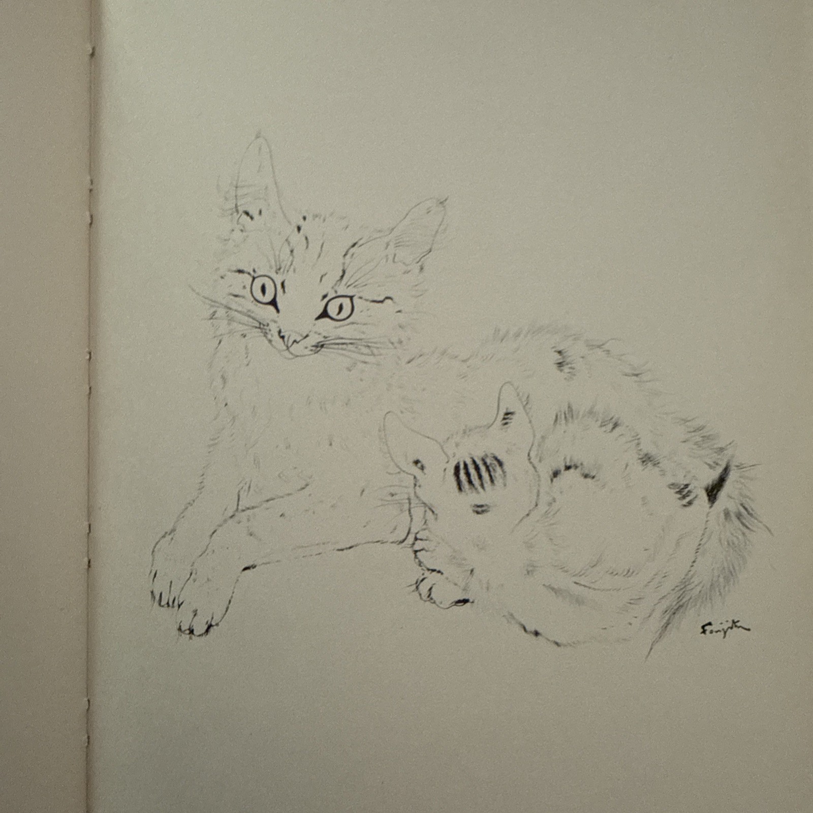 Barbara Coatsworth. Night and the Cat. 1st ed 1950 Foujita illustrations