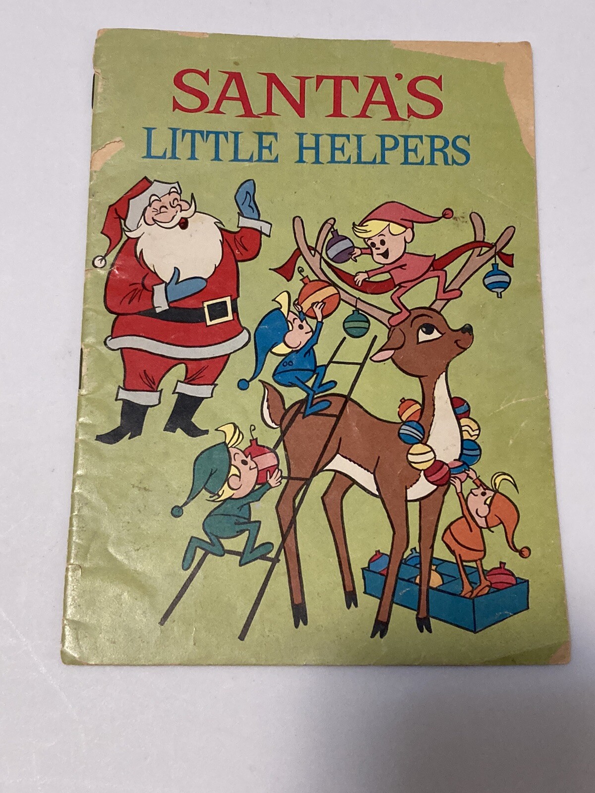 Santa’s Little Helpers A Christmas Story Vintage Comic Book & Games 1964
