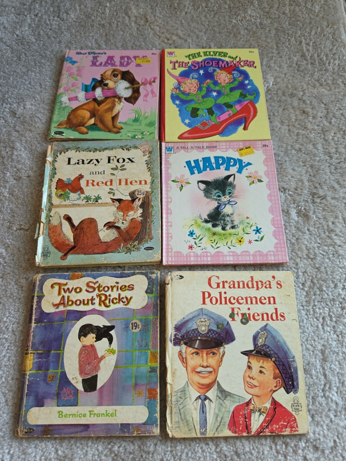 Vintage 50s Thru 60s Tell-A-Tale. Whitman Books. Lot Of 6 Western Publishing Inc