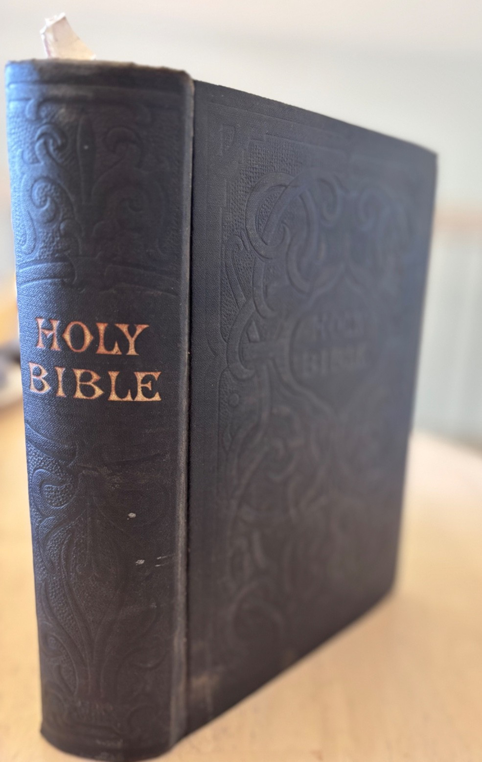 The Holy Bible Hardcover 1911 King James Antique American Bible Society Family