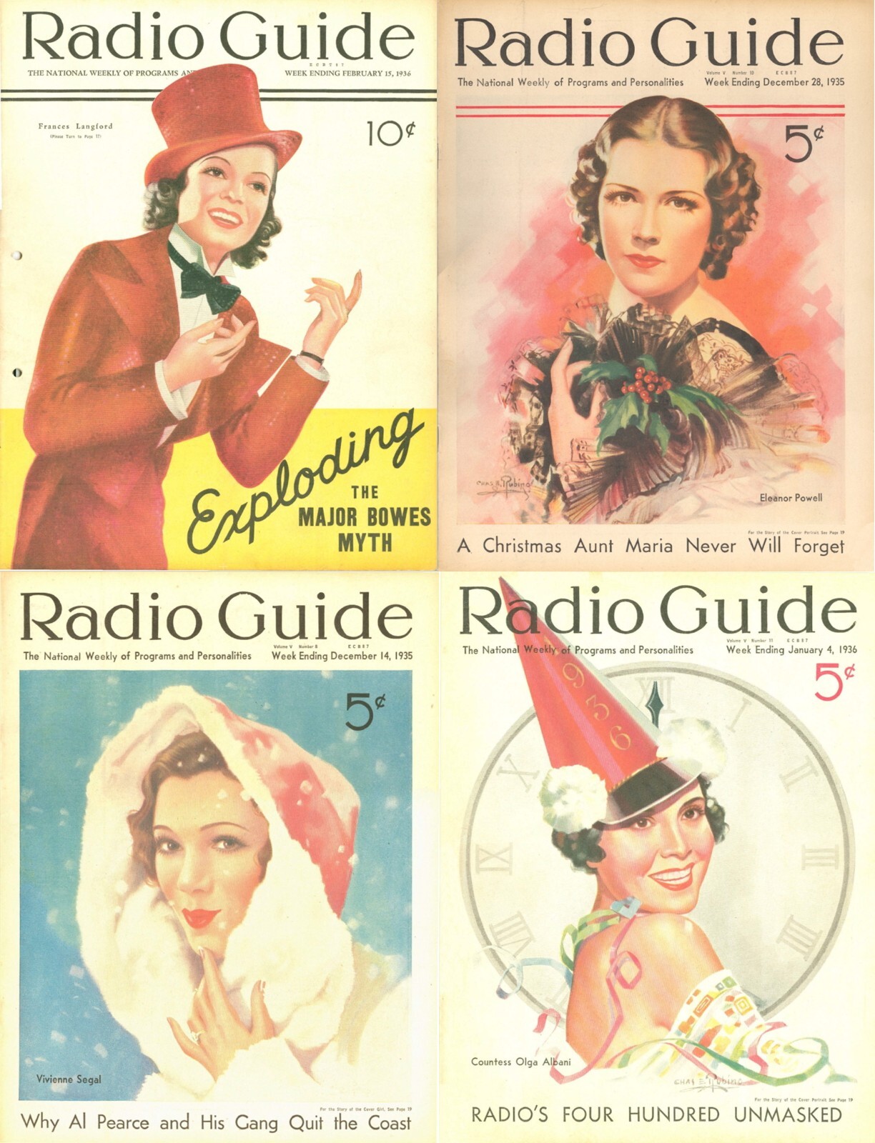 Radio Guide – Stars Shows Programs – 259 Old Magazines (1932-1938) on DVD