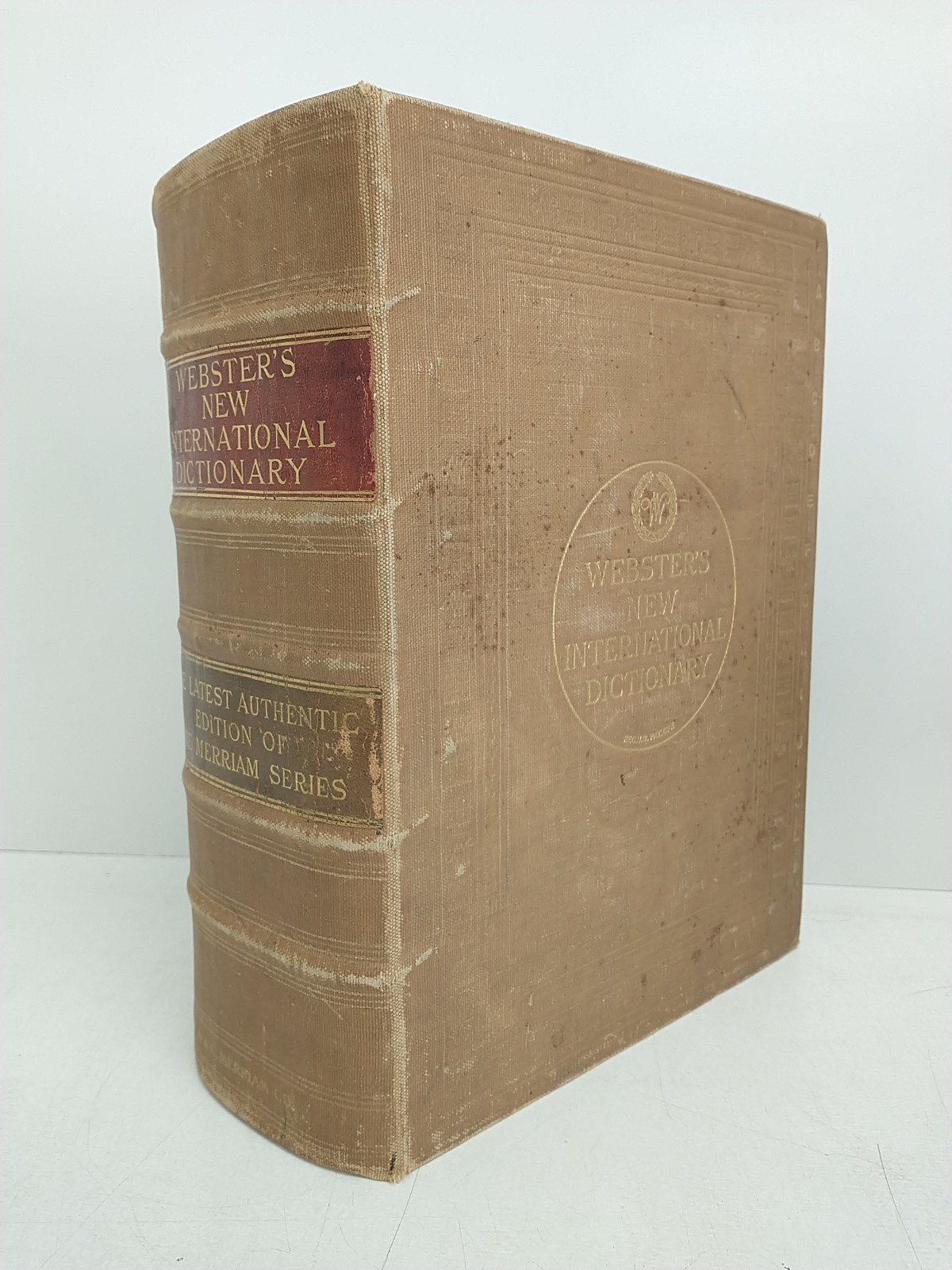 Antique 1928 Webster’s New International Dictionary G & C Merriam Company