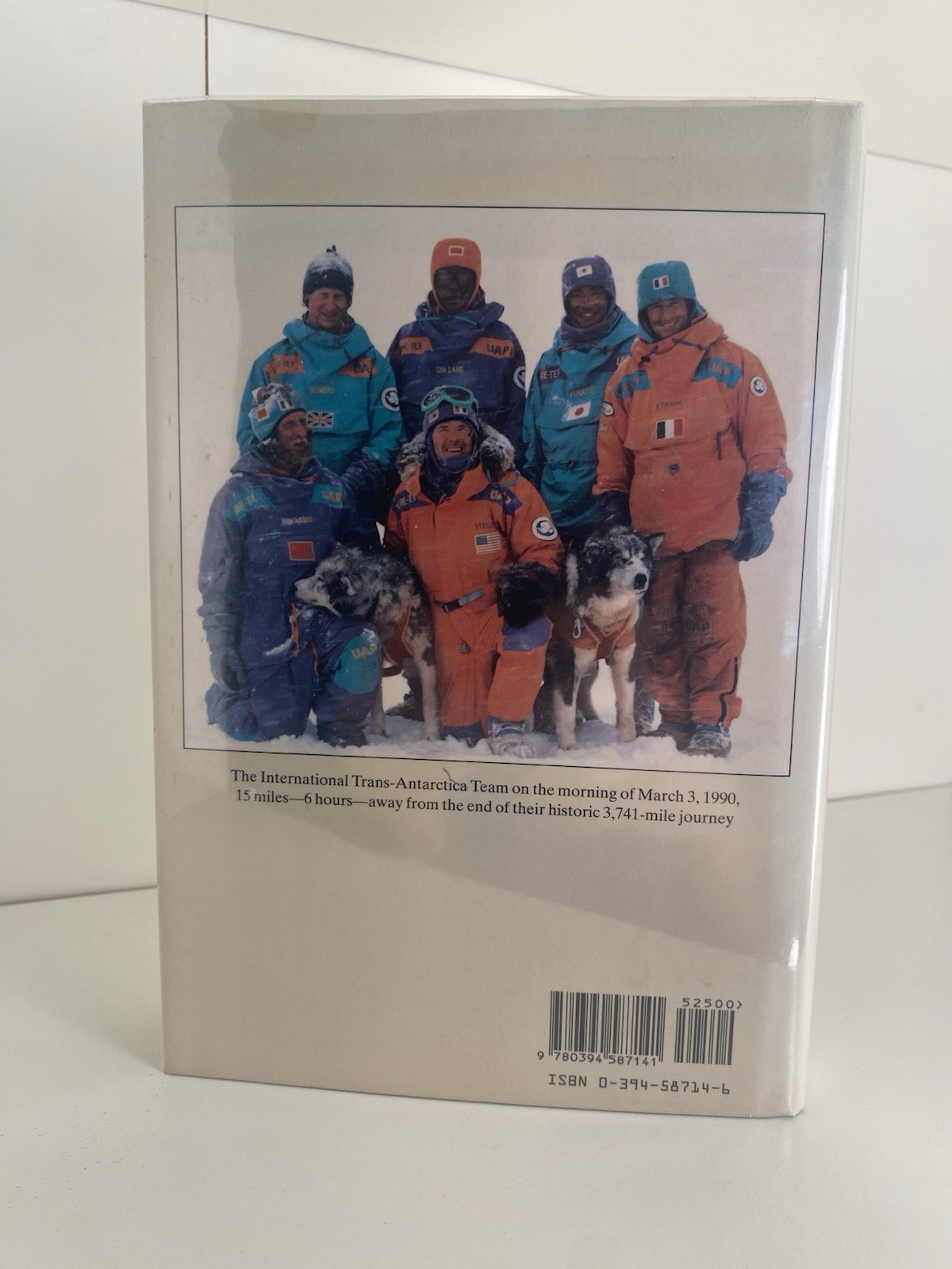 Signed 1st Edition Crossing Antarctica Steiger & Bowermaster Vintage HCDJ