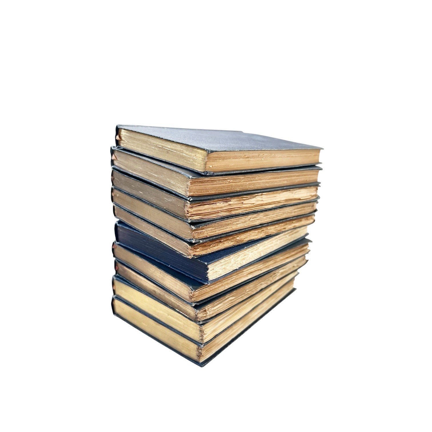Lot (10) Petite Size Antique Temple Classics Hardcovers, Dante Homer Malory Gilt