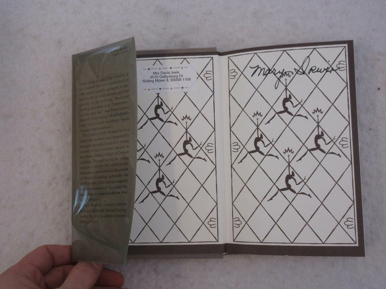 Sarah Orne Jewett THE COUNTRY OF THE POINTED FIRS 1995 First Modern Library Ed.