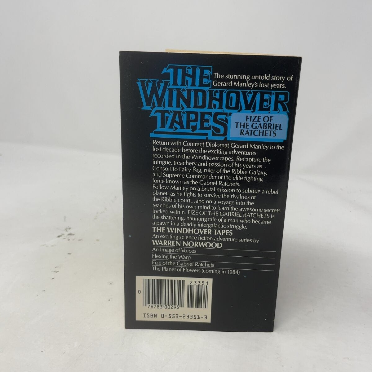 The Windhover Tapes by Warren Norwood PB First Edition Like New 1983