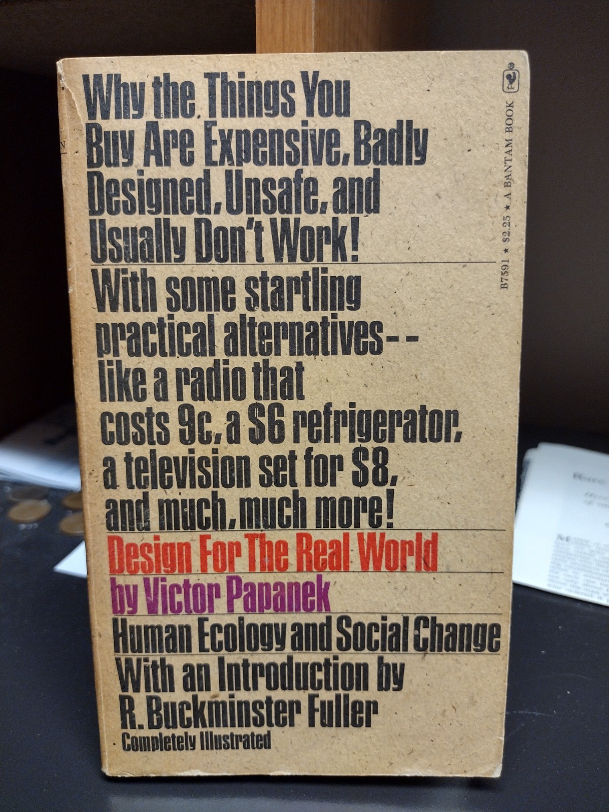 Design For The Real World Human Ecology Social Change Victor Papanek 1973 Bantam