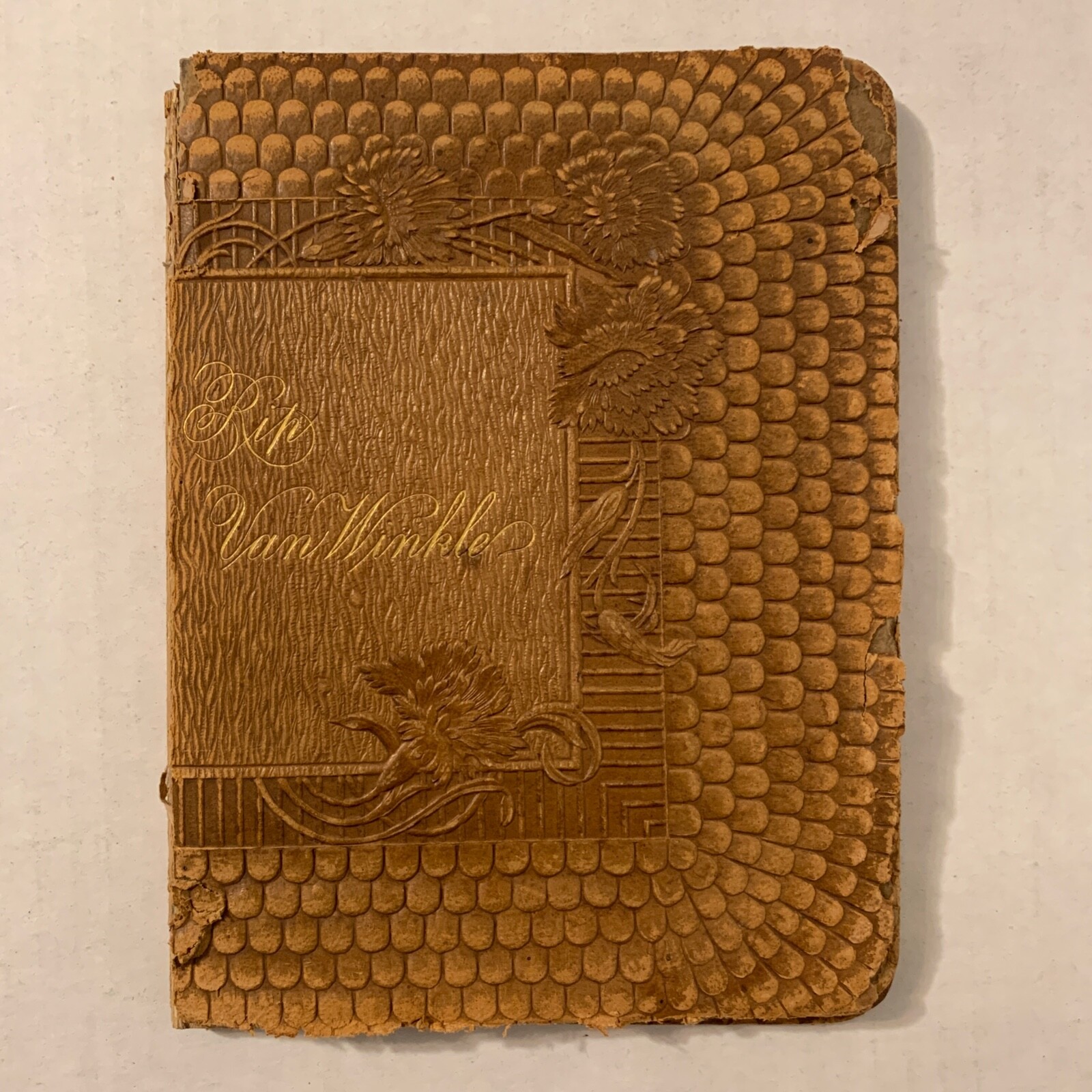 Rip Van Winkle Washington Irving 1888 Hardcover Book Embossed Cover Illustrated
