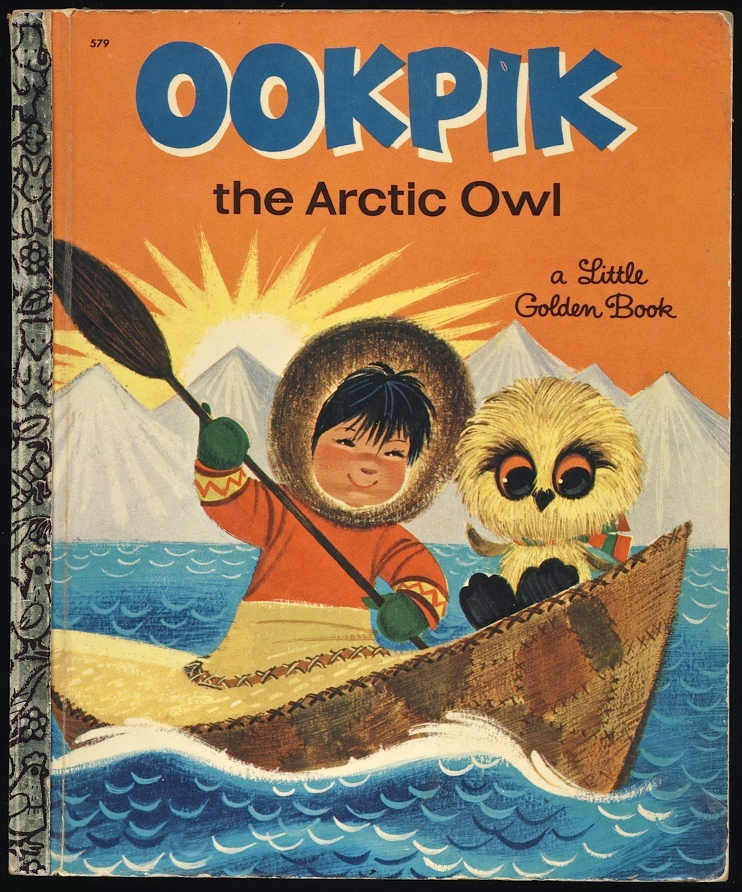 1968 OOKPIK THE ARCTIC OWL Little Golden Book #579 (A) Edition LGB GOLDEN PRESS