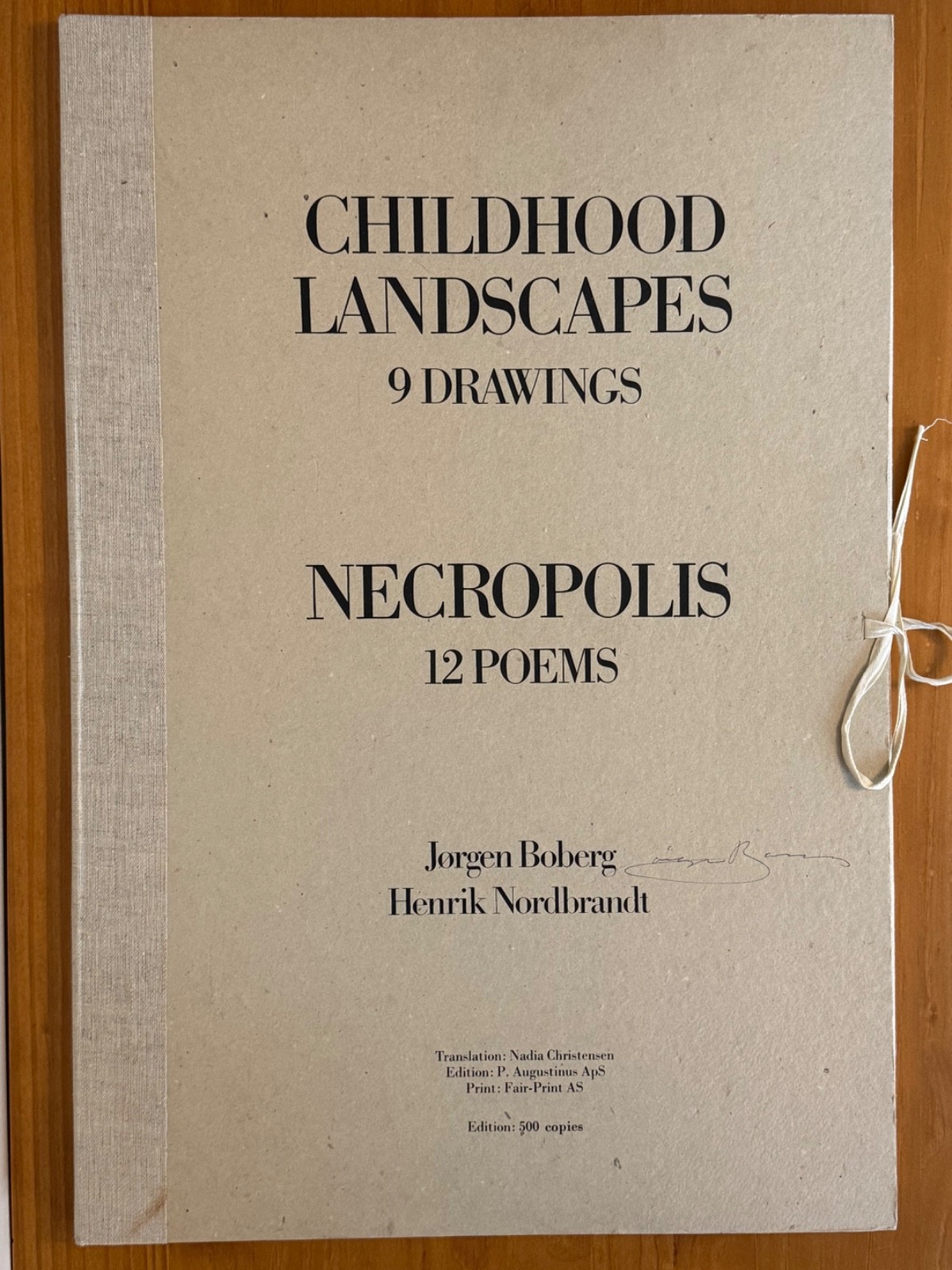 Childhood Landscapes Necropolis Portfolio Boberg Nordbrandt SIGNED 1/500 Surreal