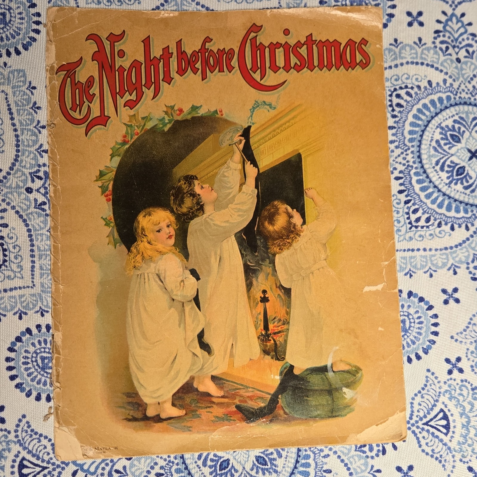 The Night Before Christmas Illustrated Softcover Santa Claus Victorian Book