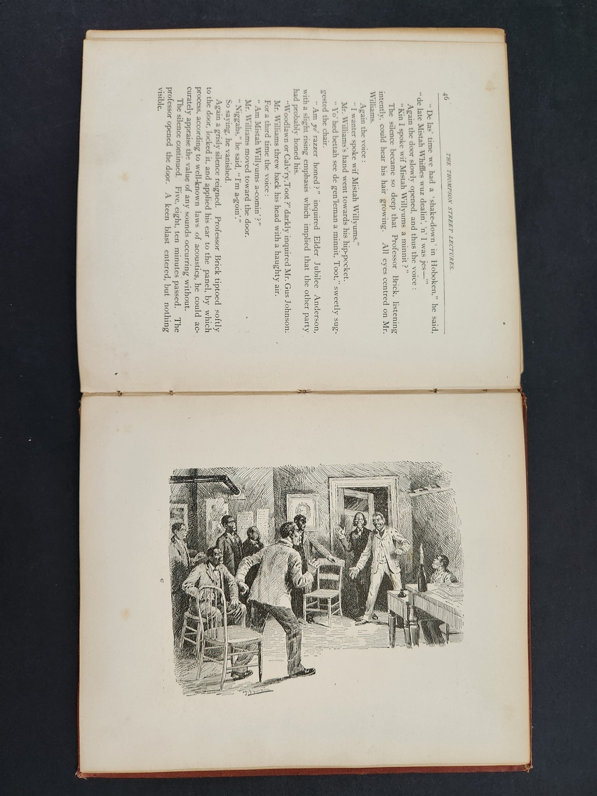 1889 antique LECTURES BEFORE the THOMPSON STREET POKER CLUB african american HB