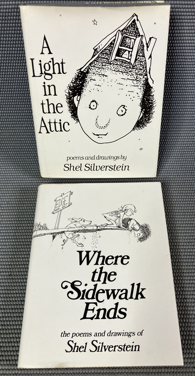 Where the Sidewalk Ends Shel Silverstein 1974 1st Edition + A Light In The Attic