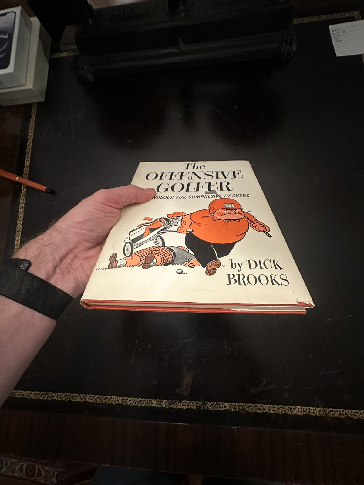 The Offensive Golfer-Cartoonist Dick Brooks-1963- Hardcover Dust Jacket