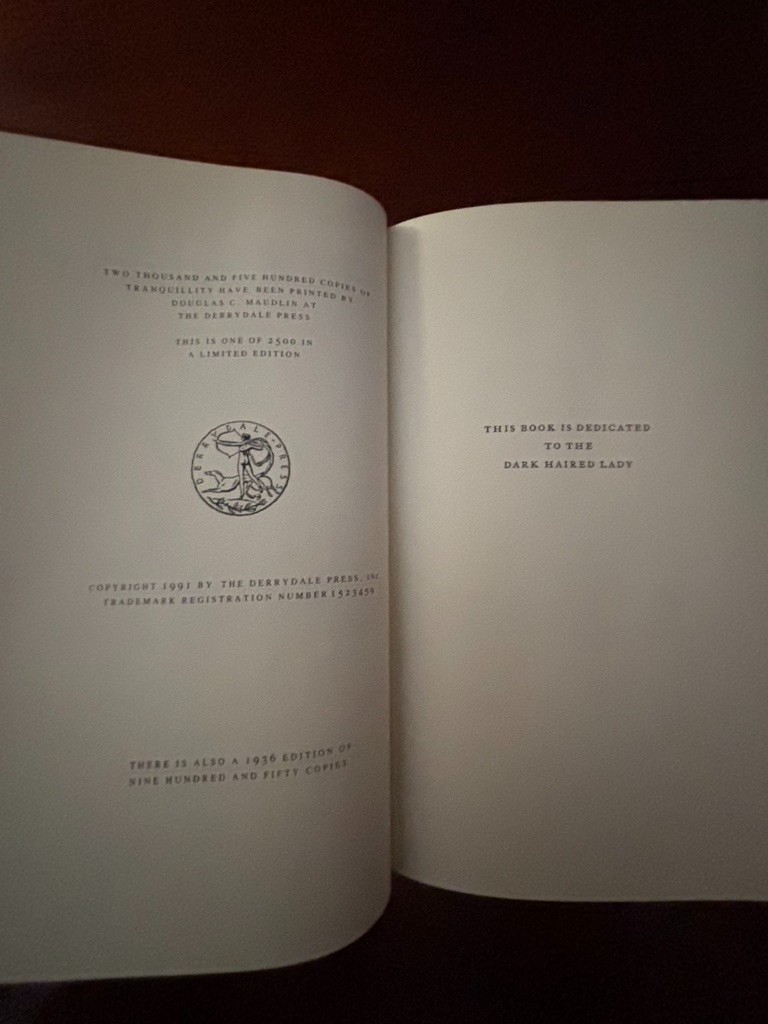 Set of Two Tranquility, and Tranquility Revisited by Harold P. Sheldon