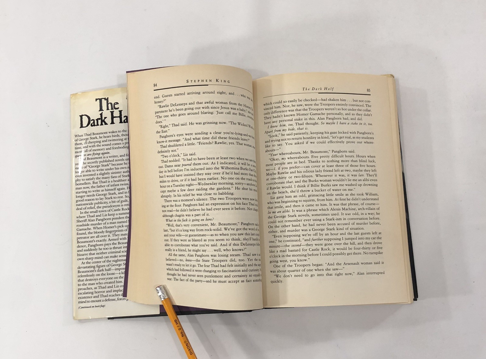 The Dark Half By Stephen King, 1st Edition 1st Printing