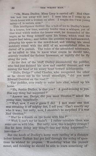 THE WRONG MAN by Henry J. Thomas 1864 – Beadle Dime Novel