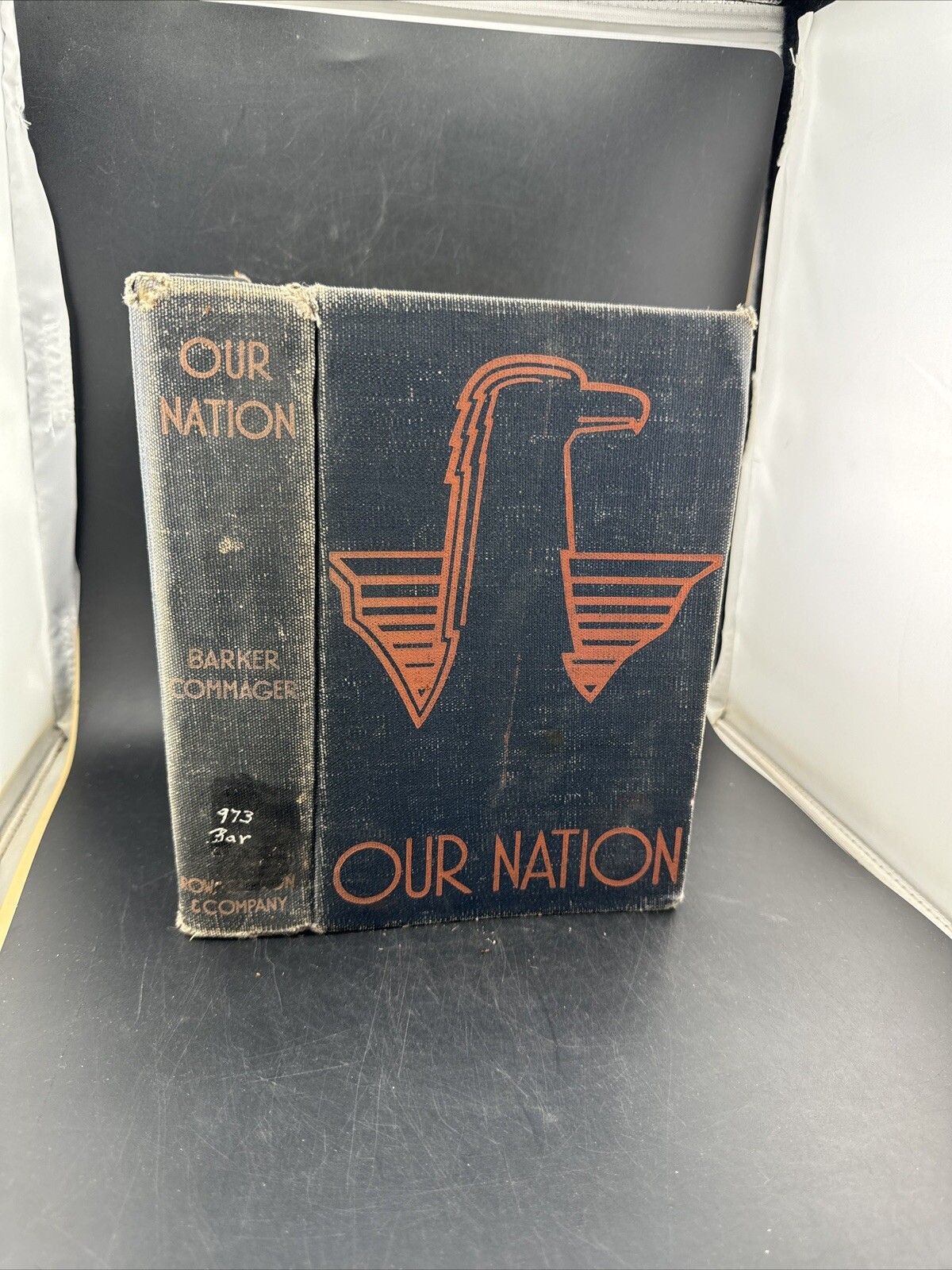 ROW Peterson & Company Our Nation Hardcover Book By Barker Commager Vintage 1947