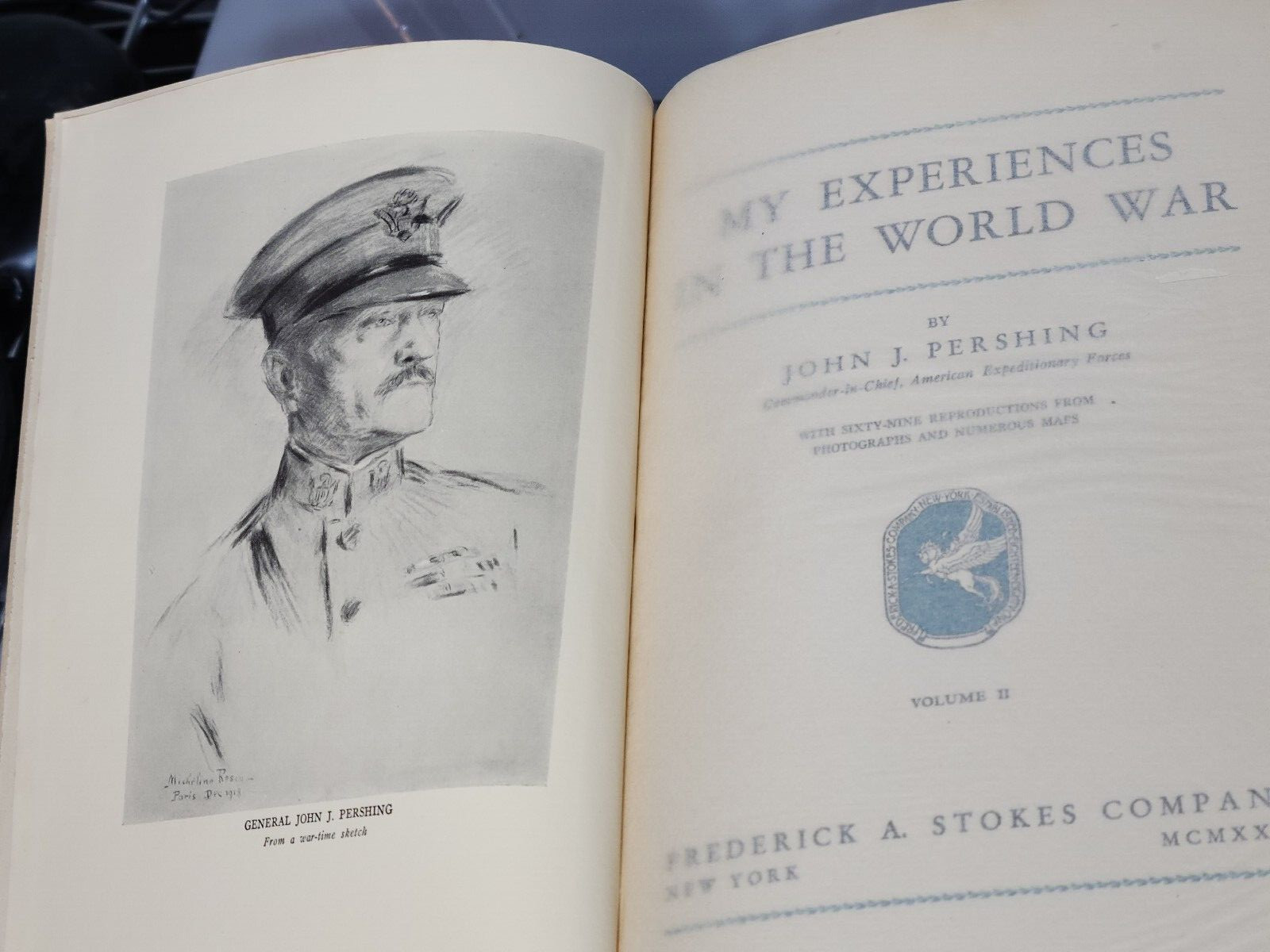 1931 Author Signed 2 Volume Set John J Pershing My Experiences in the World War