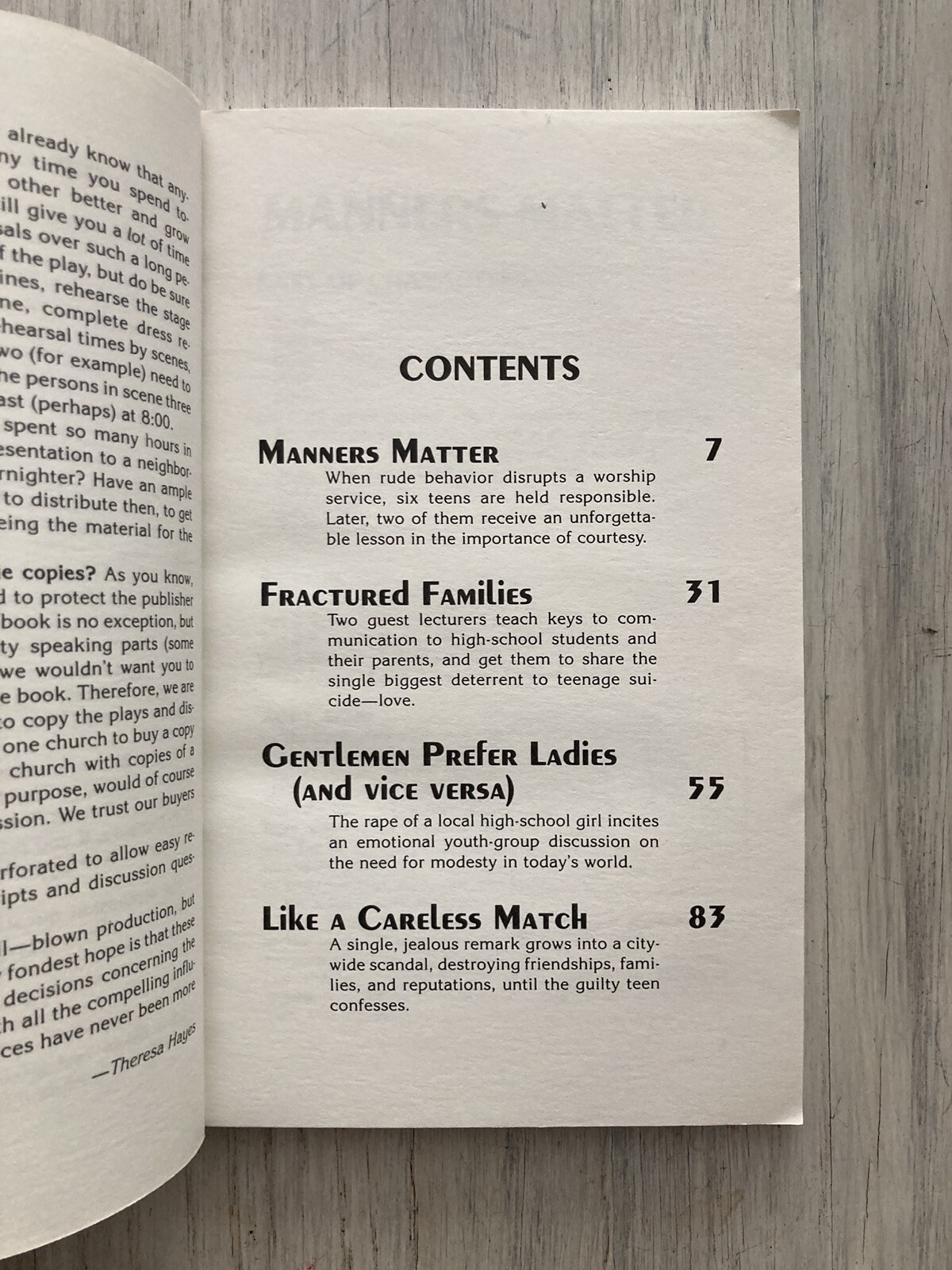 Vintage Book of Christian Morality Plays for Teenagers Young Adults Jesus Ethics