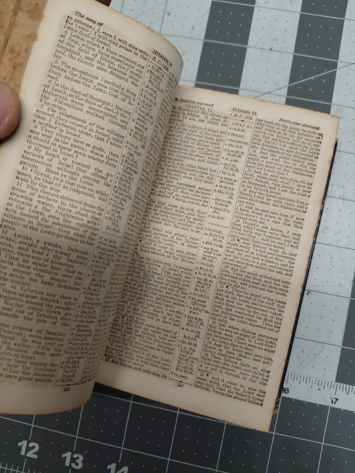 Polyglott Bible ~1855 Leather bound, Common Prayer, Old and New Testament