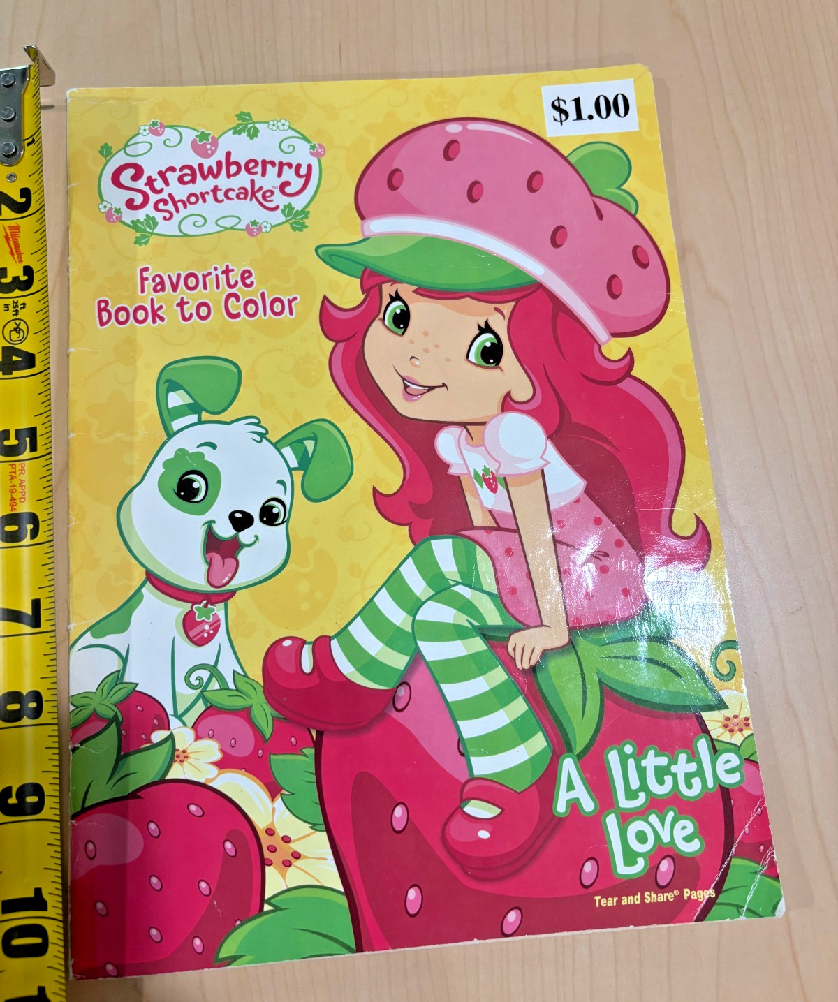 HTF Strawberry Shortcake A Little Love Coloring Book 2009 Dalmatian Press