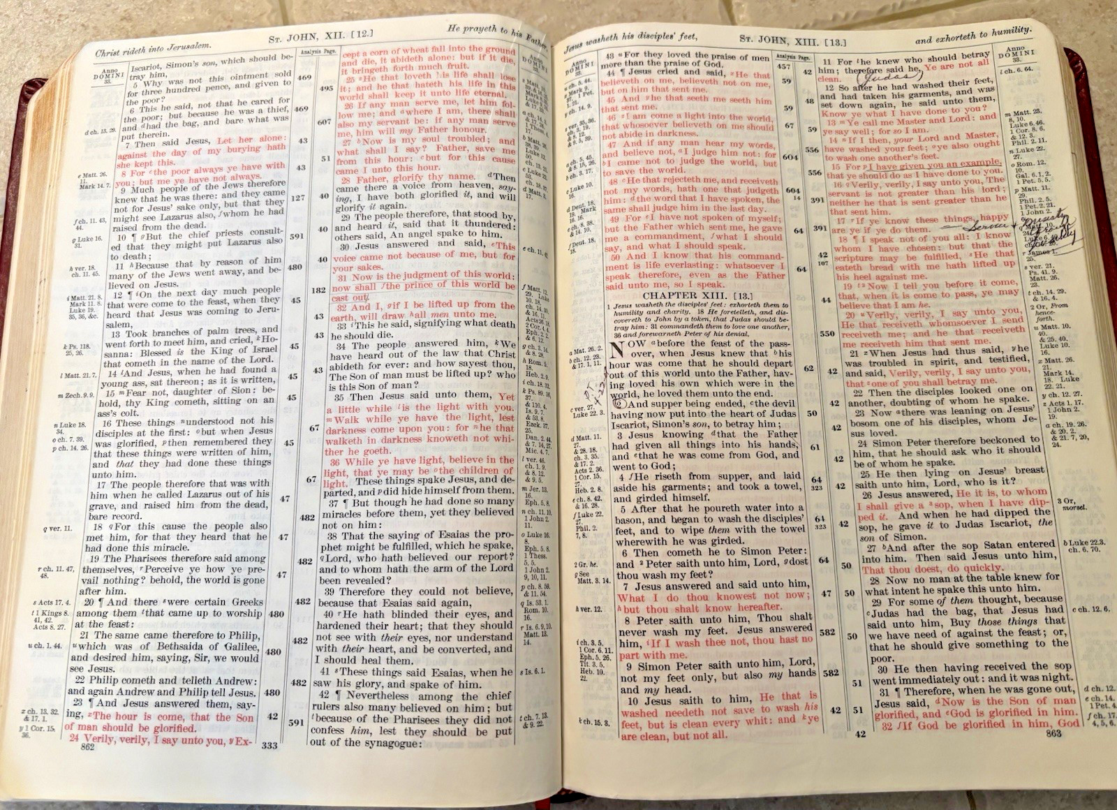 Holy Bible New Analytical Study Edition Genuine Leather Crusade KJV 1970