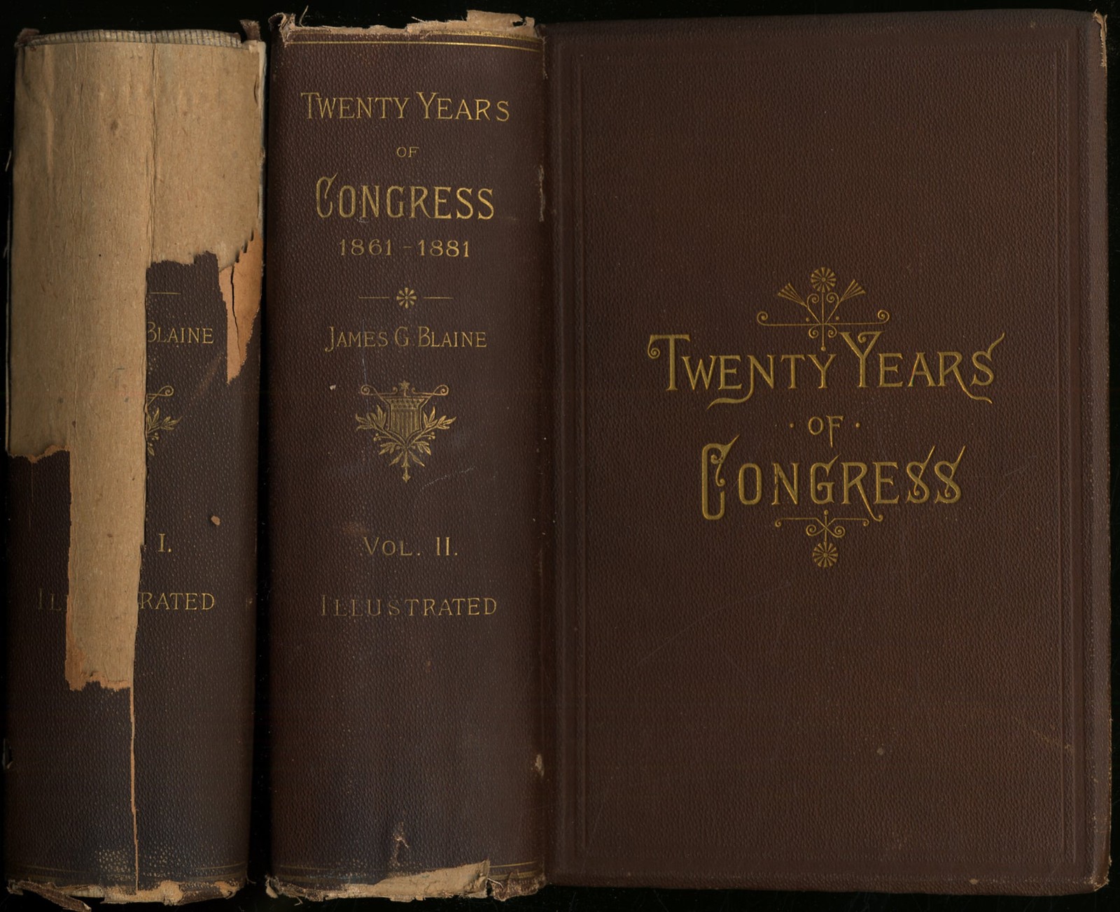 James G BLAINE / Twenty Years of Congress From Lincoln to Garfield 1st ed 1886
