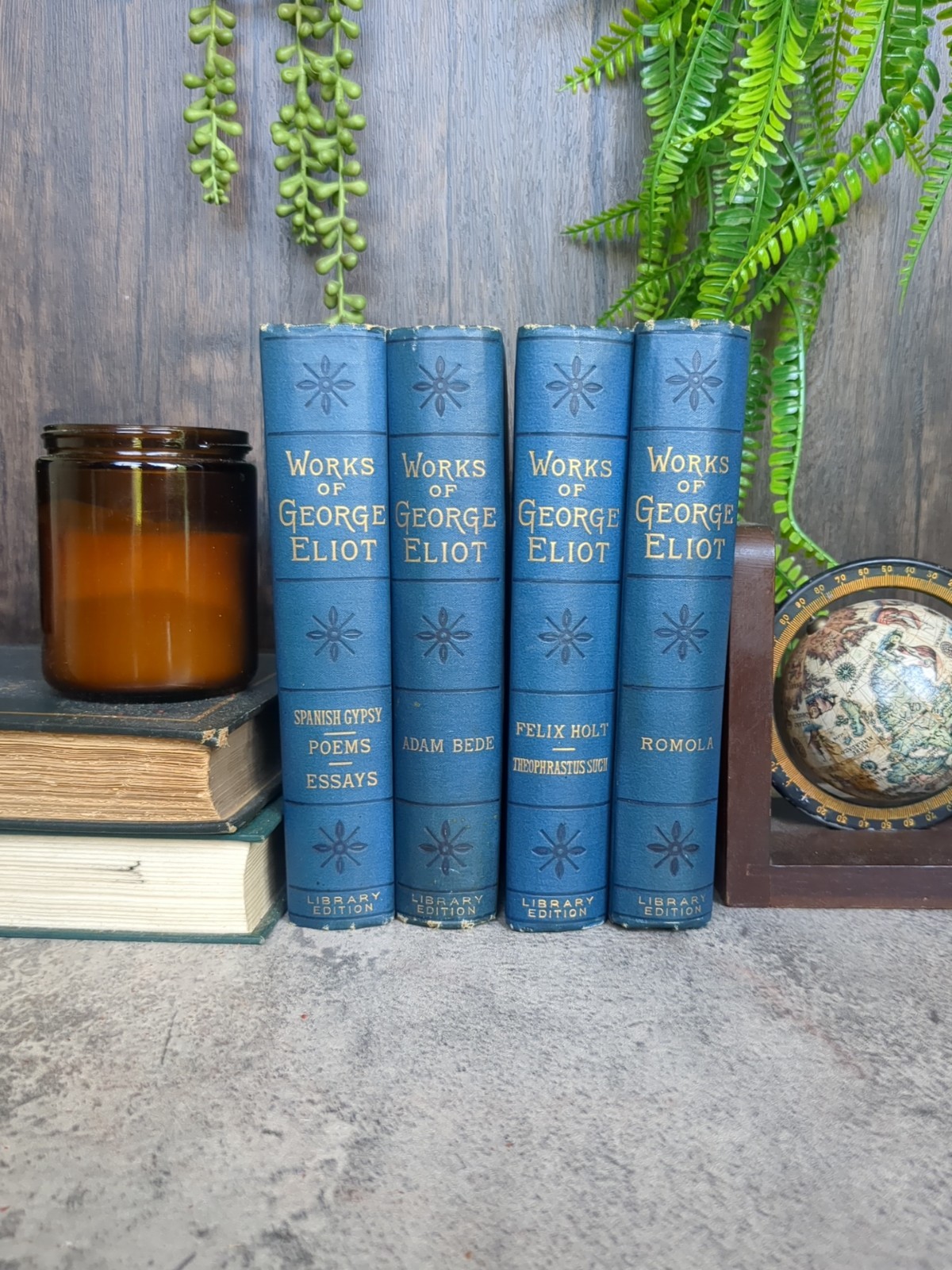 Works of George Eliot:The Spanish Gypsy, Adam Bede,Felix Holt, Romola late 1800s
