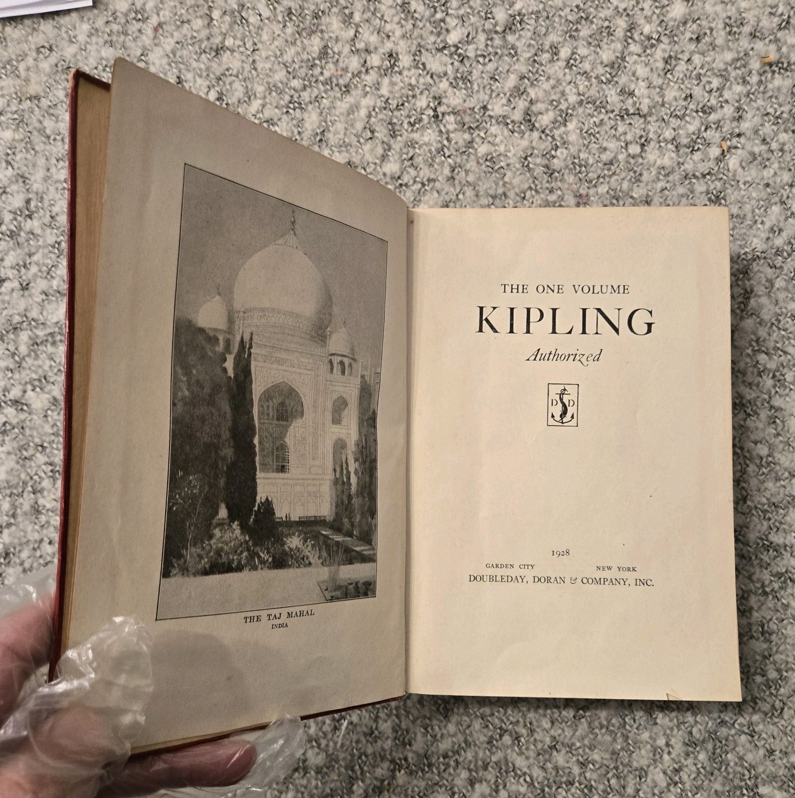 One Volume Kipling Authorized 1928 Ex-Libris Universal Literature Good Condition