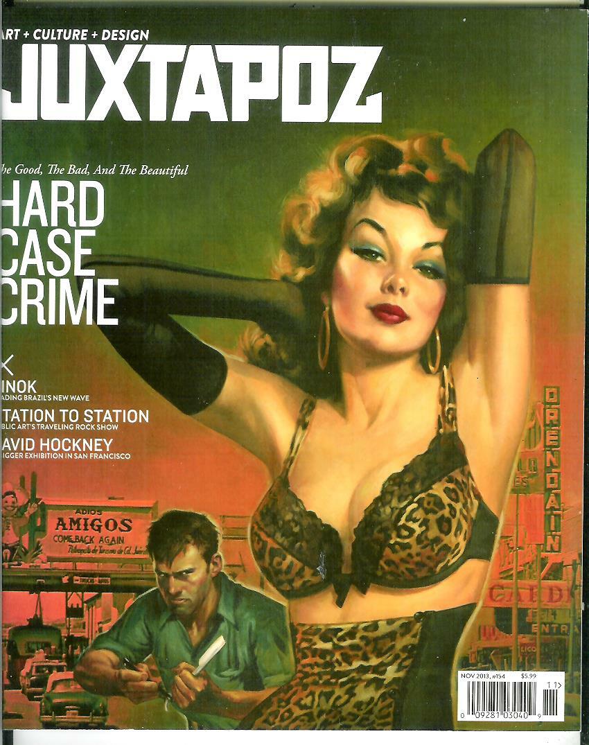 JUXTAPOZ #154, 11/2013, US pop culture mag, Hard Case Crime, gga, more