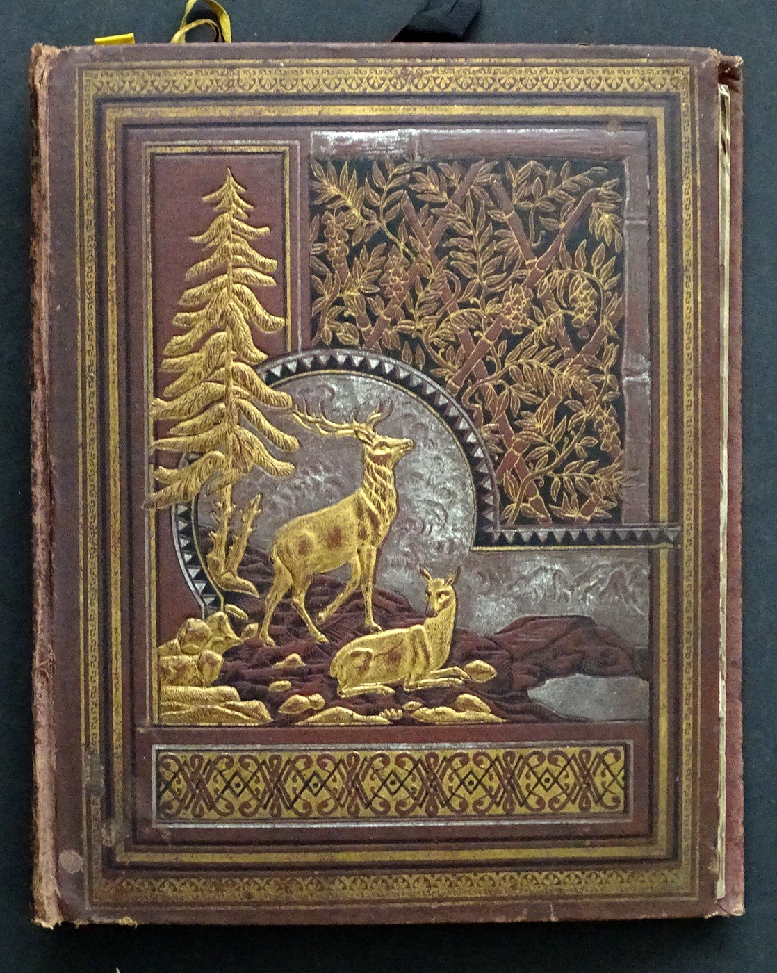 1880’s WELLESLEY COLLEGE Cleveland Ohio SCRAPBOOK ALBUM / 50 PAGES of EPEHEMERA