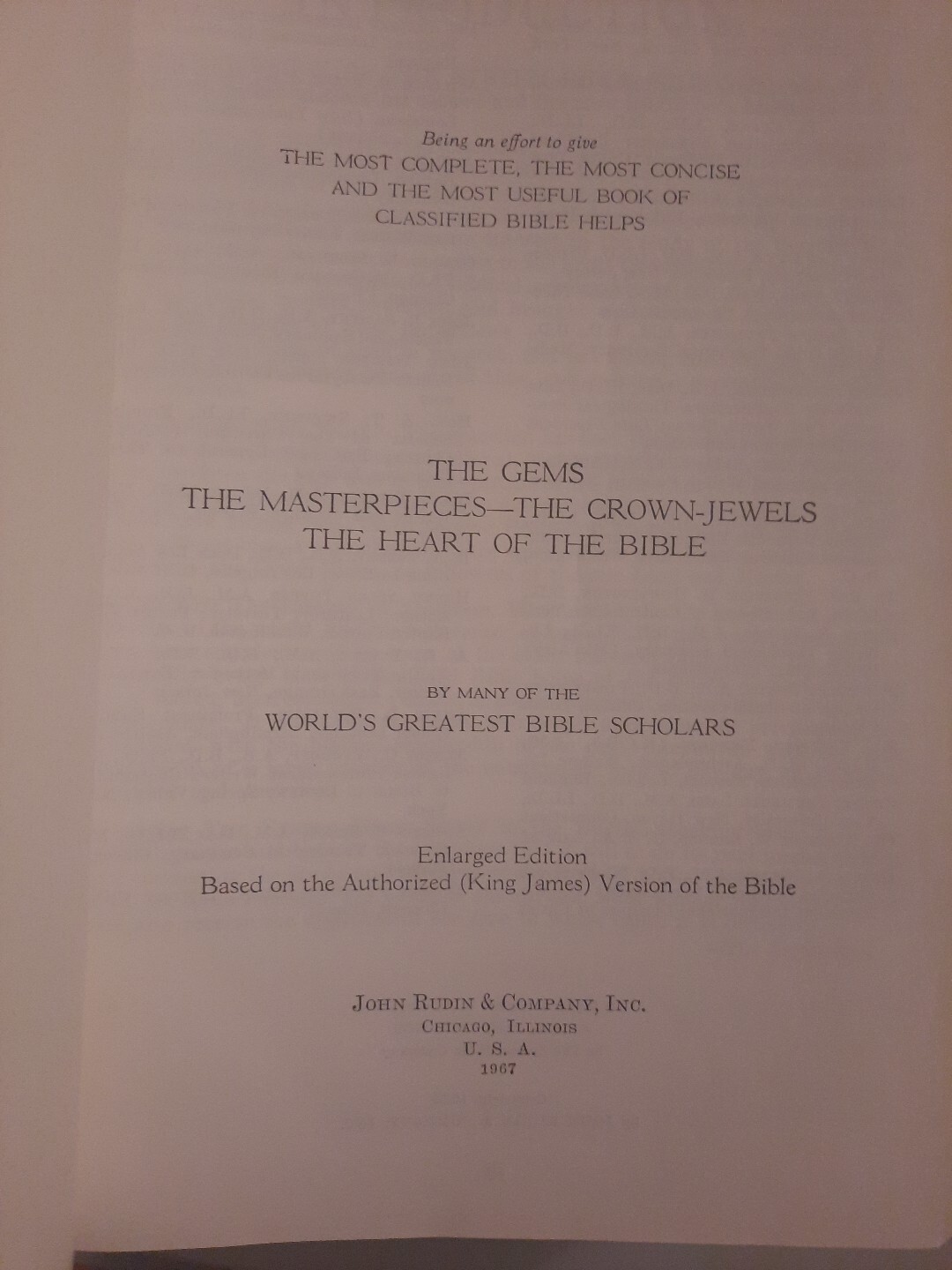 The System Bible Study Enlarged Edition KJV 1967 (John Rudin & Company)