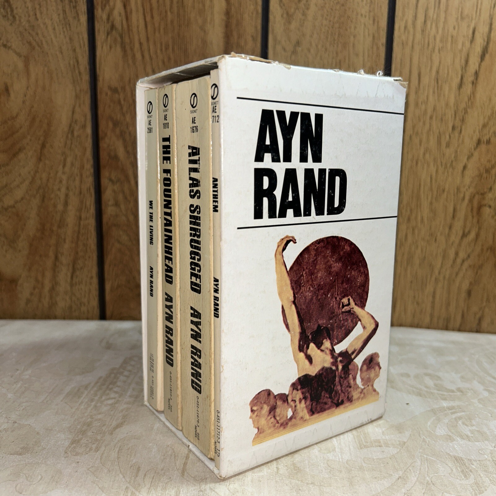 Ayn Rand Box Set of Four Books Slipcase Signet PB