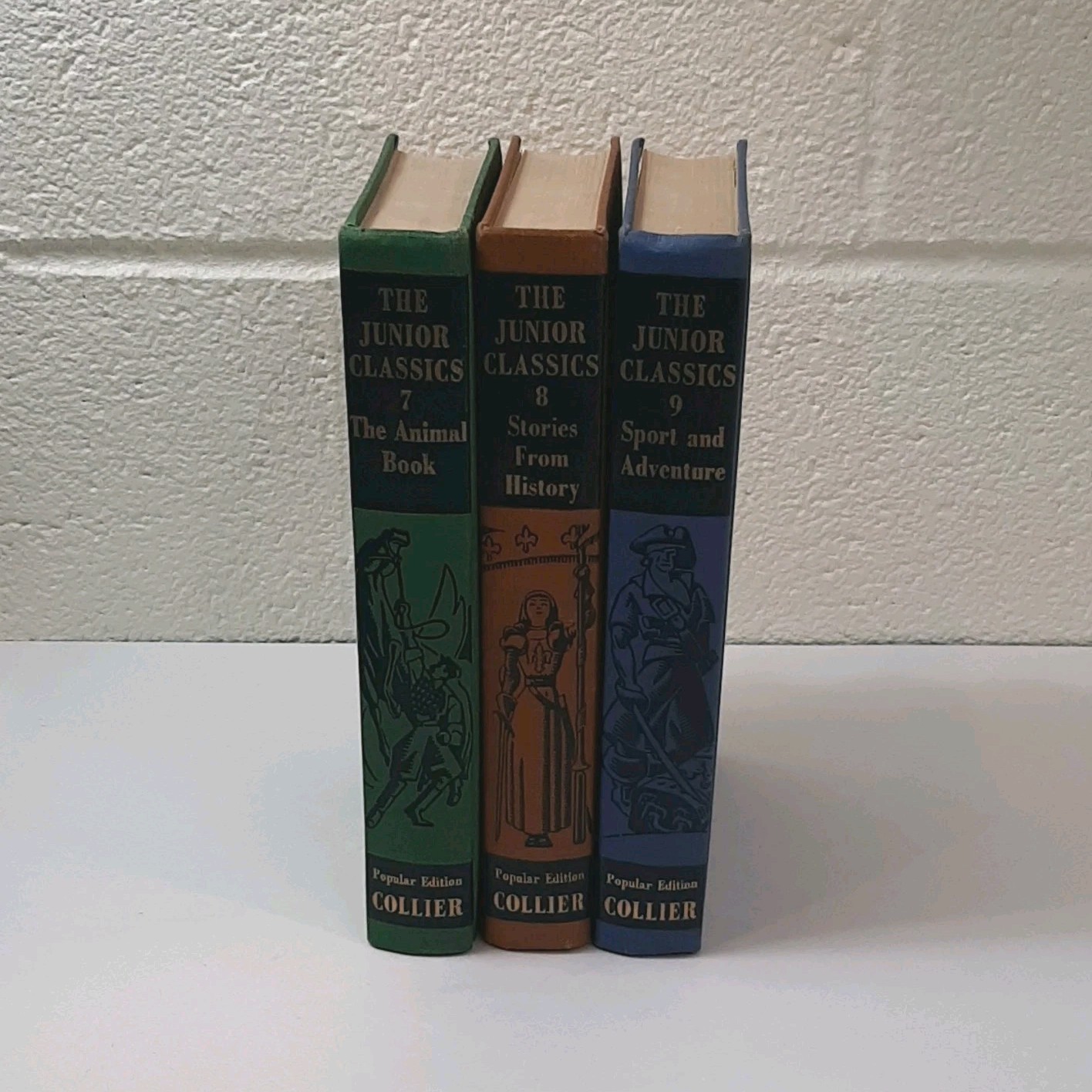 P.F. Collier & Son ‚The Junior Classics‘ Illustrated Popular Edition Vols 7-9