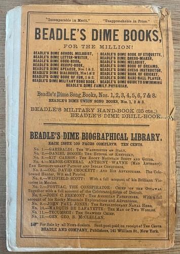 THE WRONG MAN by Henry J. Thomas 1864 – Beadle Dime Novel