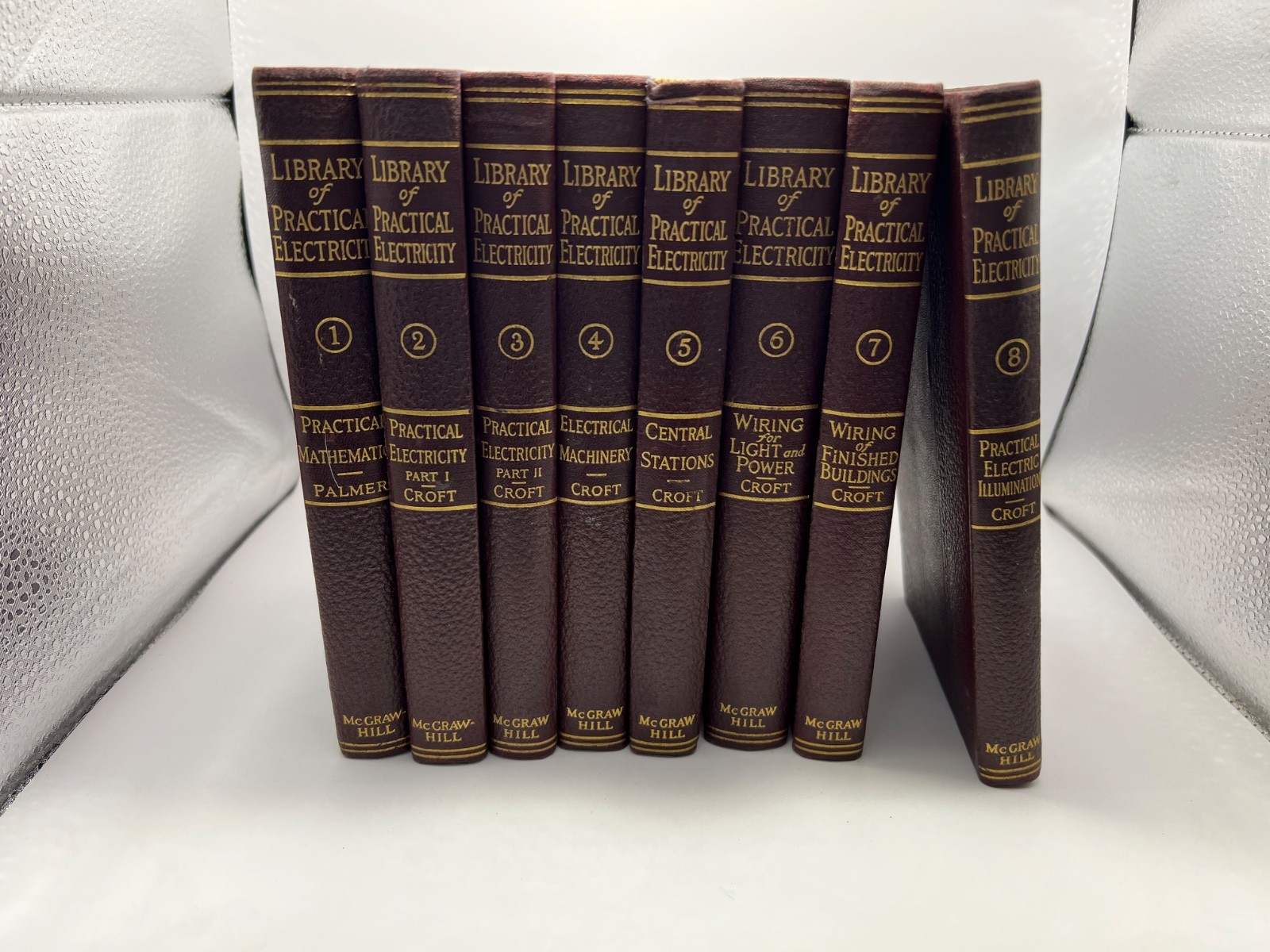1923 Vintage 8 volumes, Library Of Practical Electricity by Palmer/Croft 2nd Ed