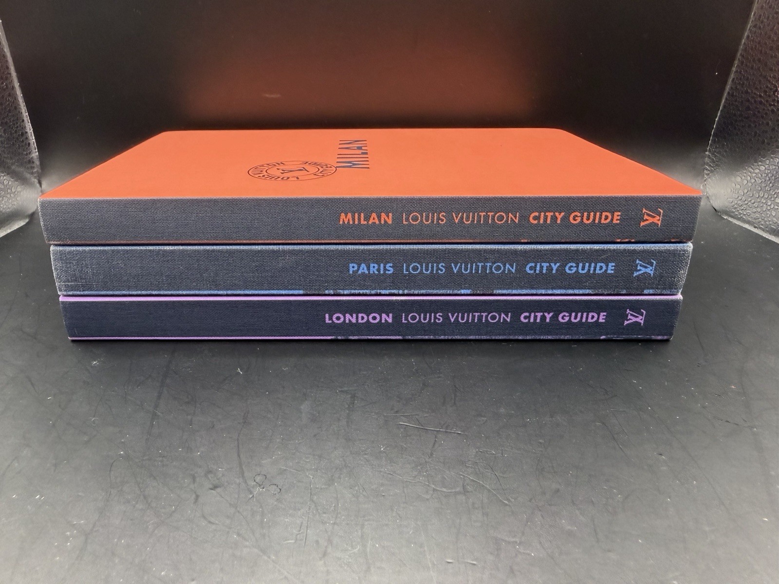 Louis Vuitton City Guide Books Set Of 3 London, Paris, Milan