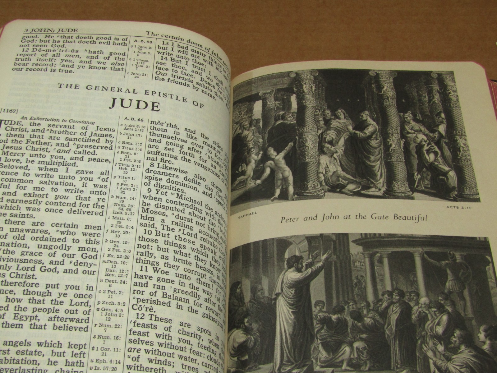 Holy Bible Concordance Reference Edition Red Letter Sears Roebuck 1944