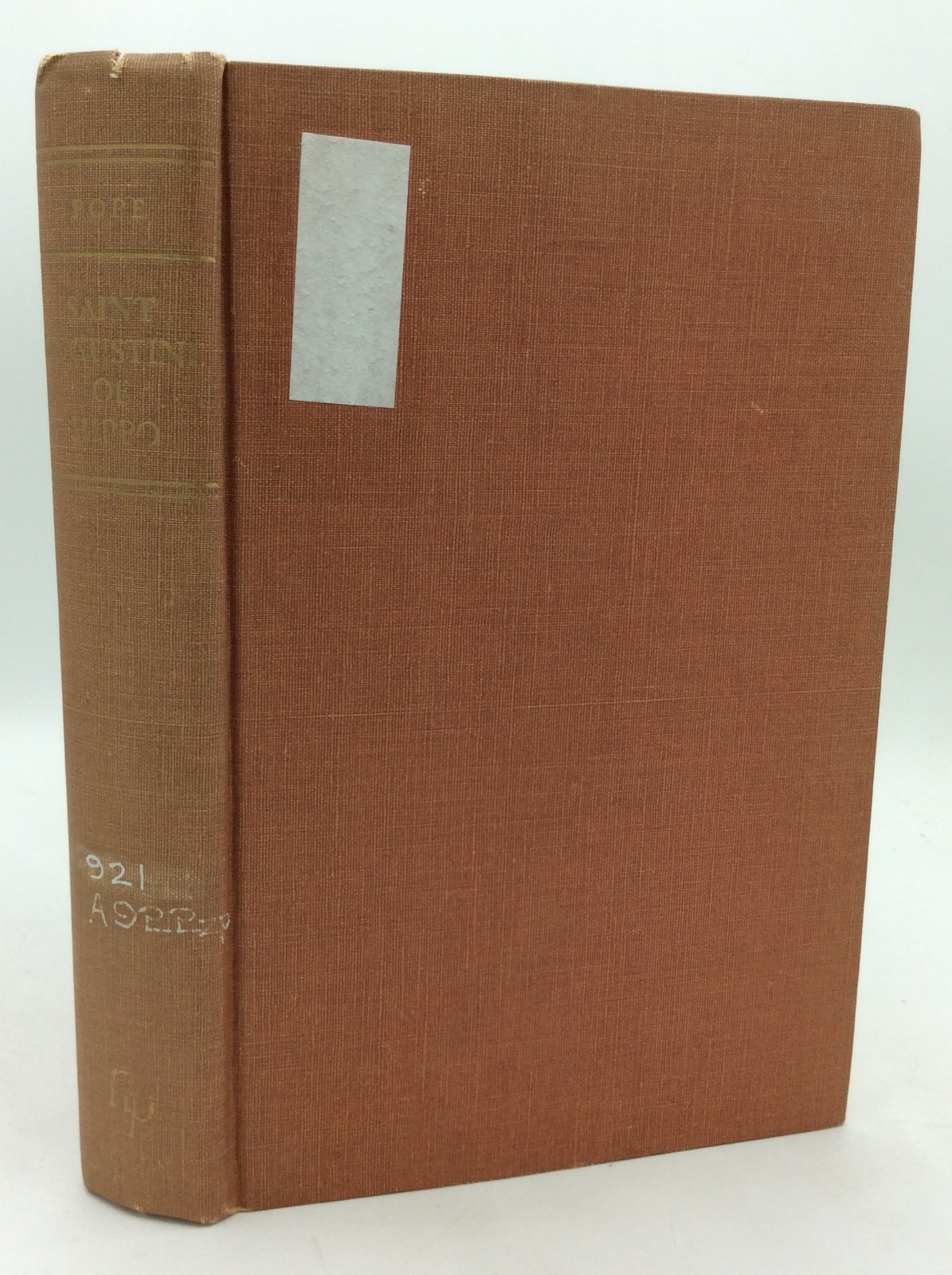 SAINT AUGUSTINE OF HIPPO – Hugh Pope – 1949 1st ed – Catholic church father
