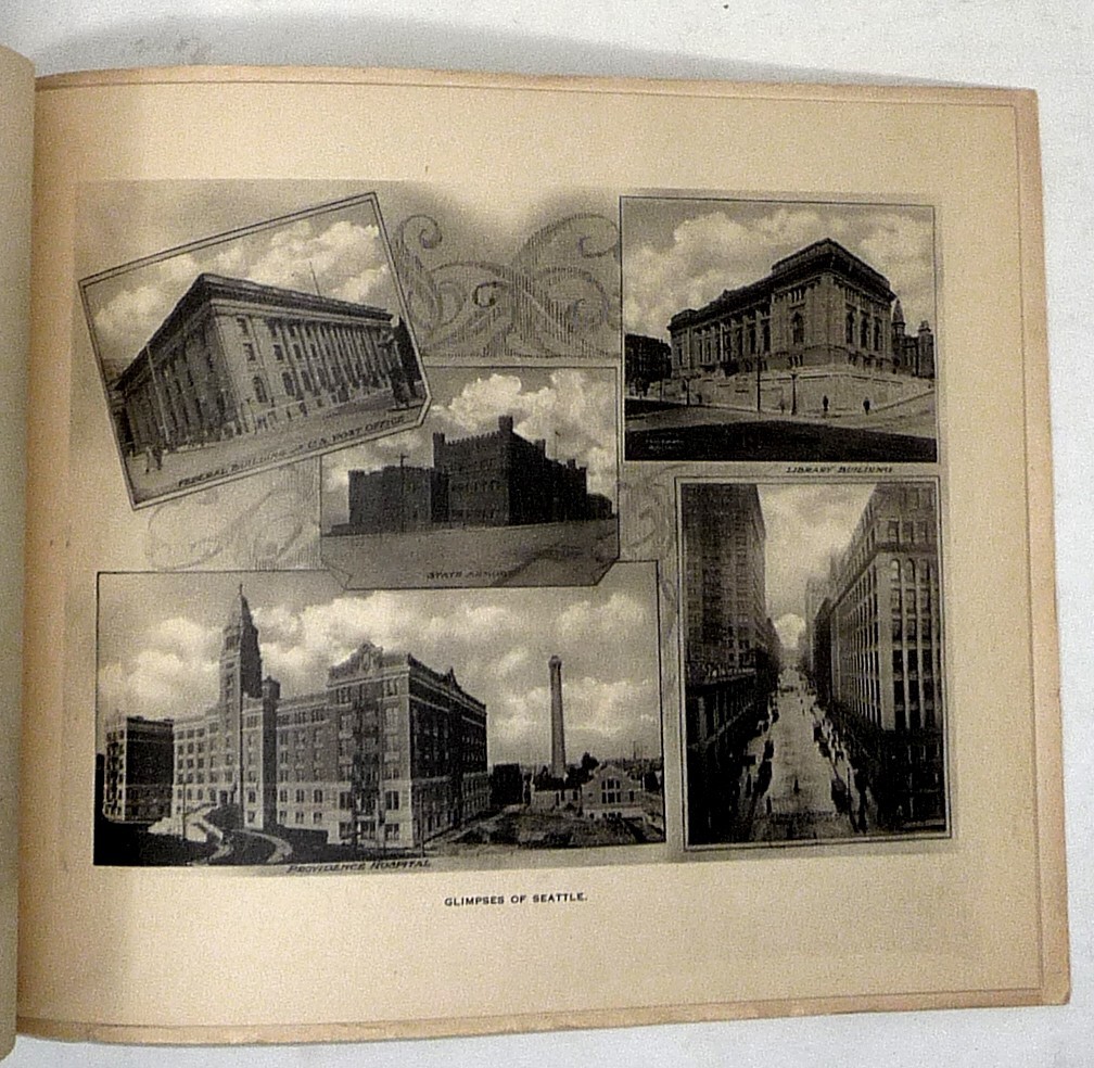 c1918 Seattle Viewbook Photogravures Downtown Parks Government Locks Totem Pole