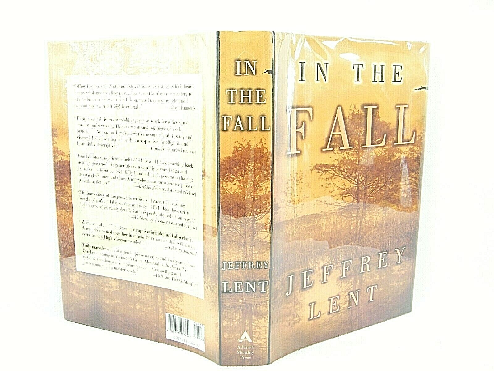 In the Fall by Jeffrey Lent (2000, HC VG 1ST ‚FLAT SIGNED‘