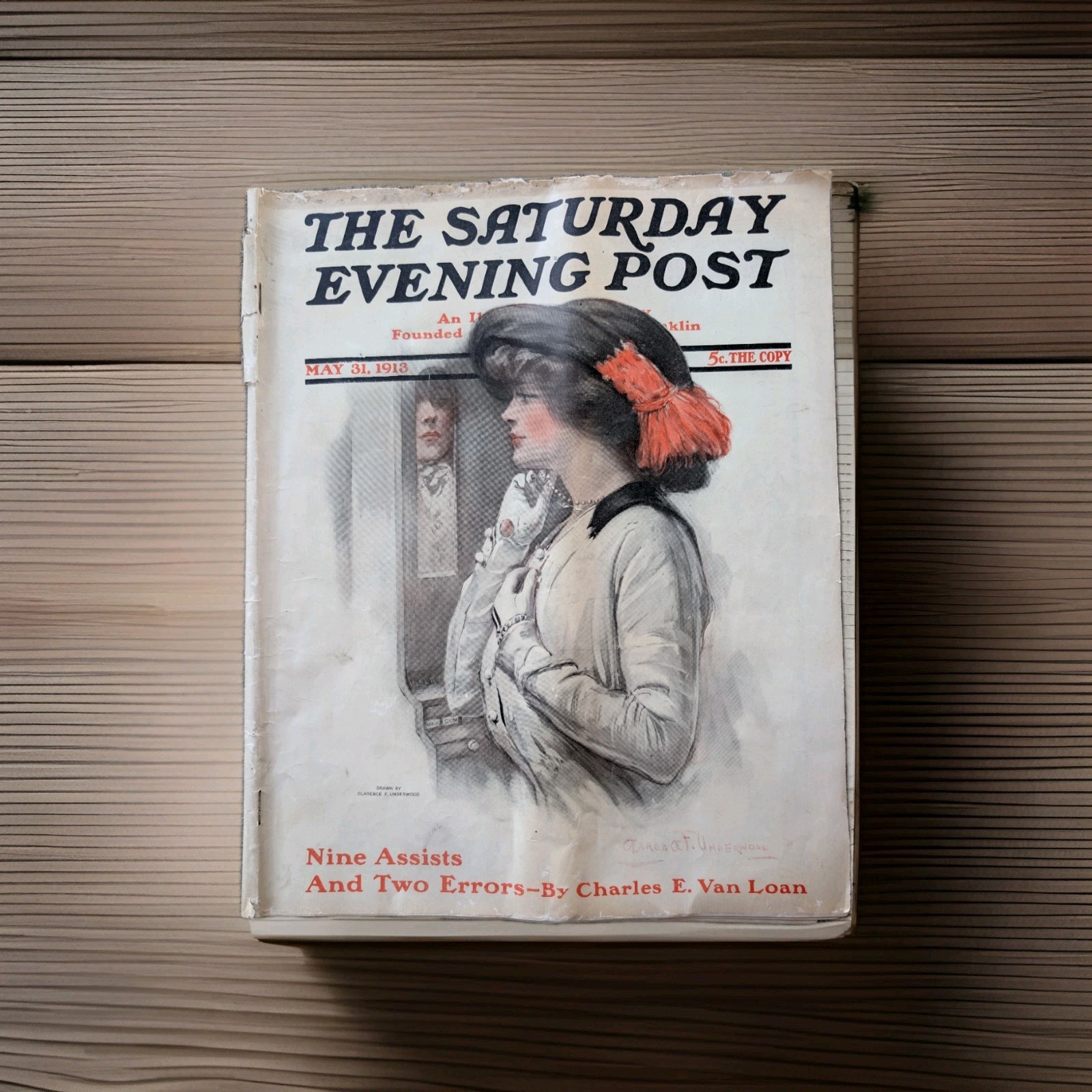 Vintage The Saturday Evening Post Magazine May 31, 1913 Diamond Tires…