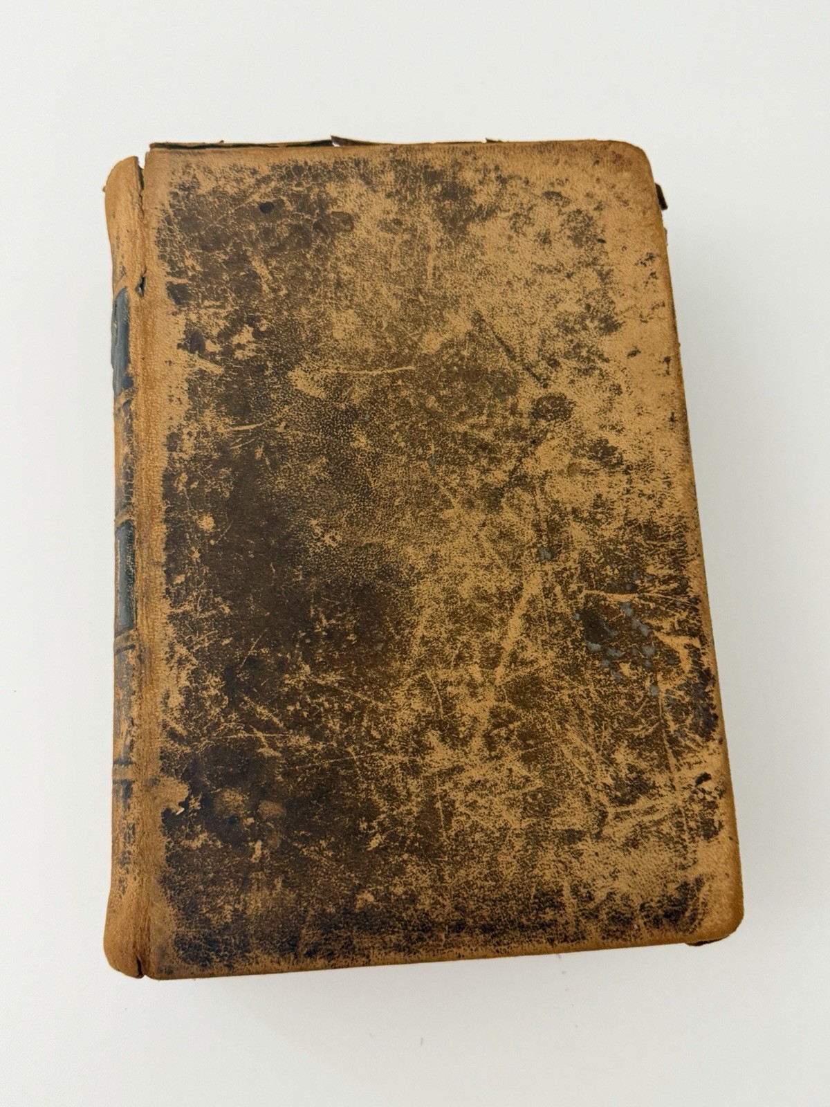 Vintage 1860 HOLY BIBLE Old New Testament Carlton & Porter CIVIL WAR ERA Leather