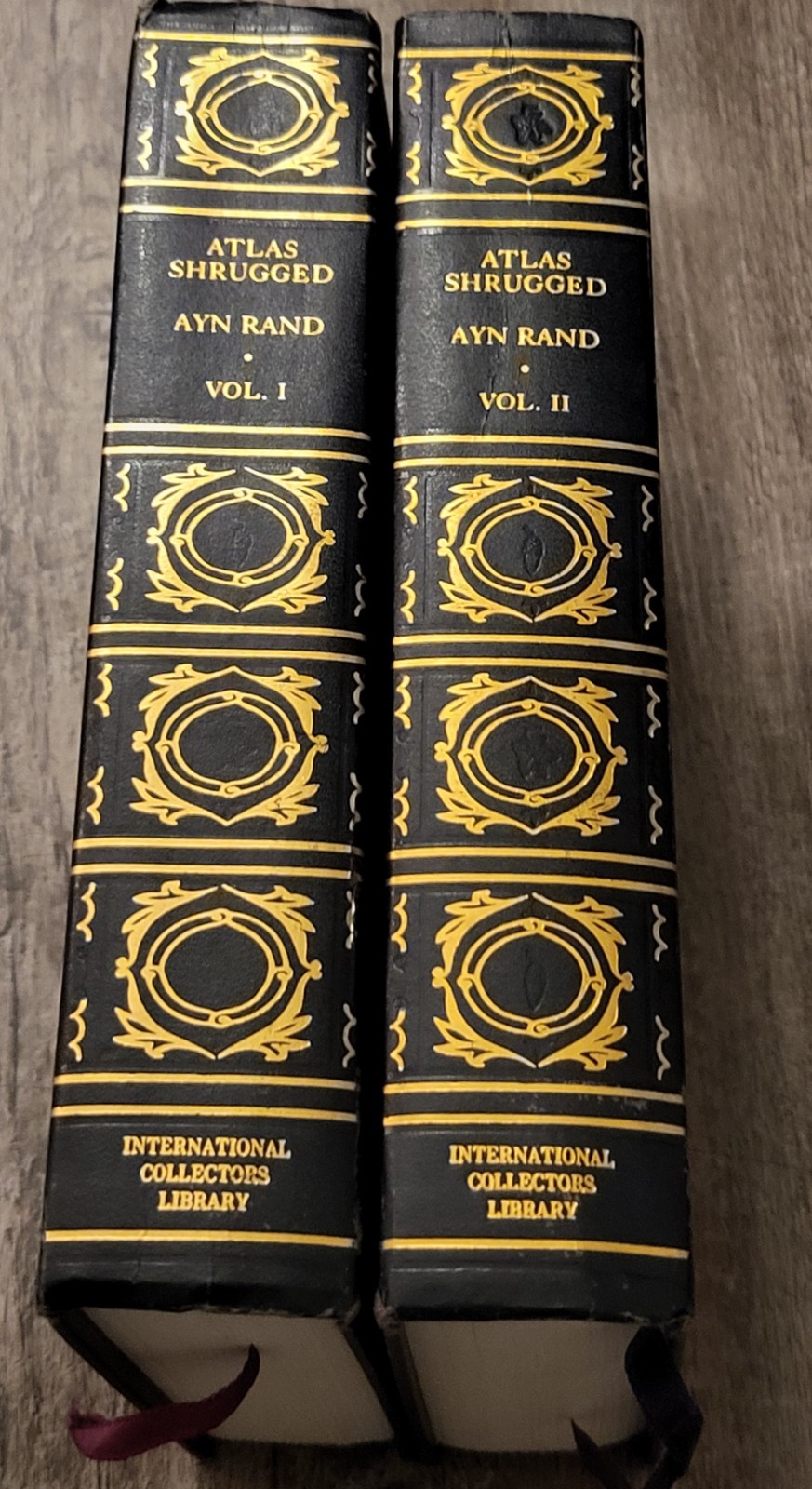 Atlas Shrugged Set Ayn Rand 1957 International Collectors Library Vol I & II